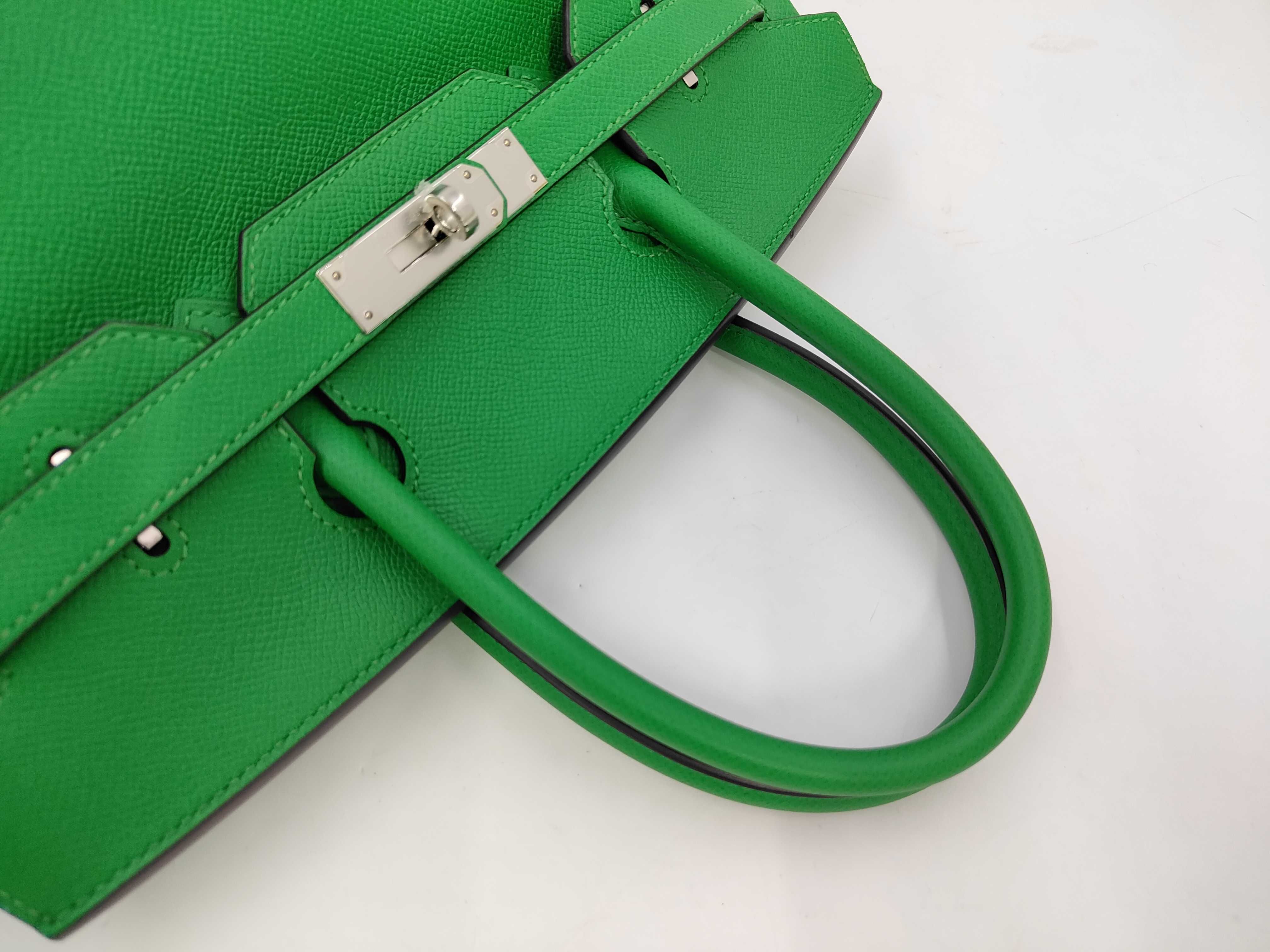Birkin 30 P stamp Epsom leather handbag — view 3