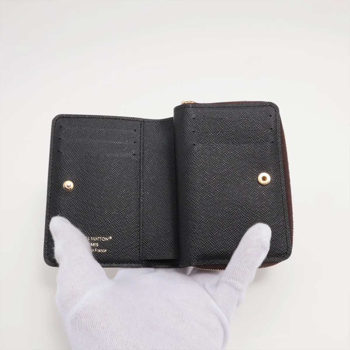 Monogram Reverse Portefeuille Roux M81461 Brown Compact Wallet RFID Reactive — view 3