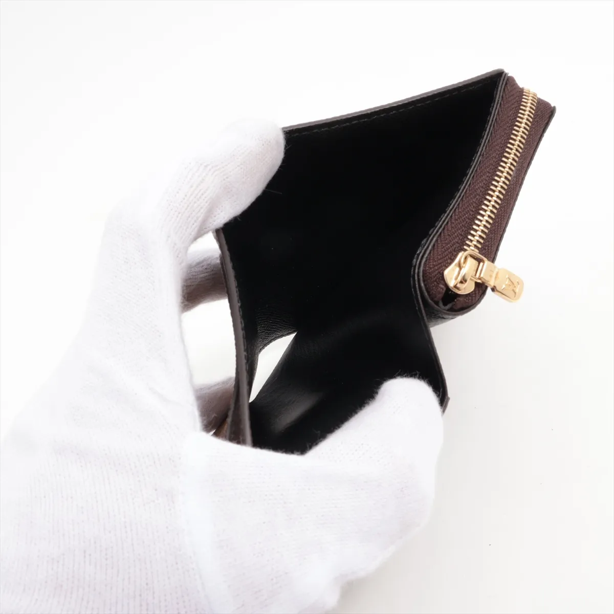 Monogram Reverse Portefeuille Roux M81461 Brown Compact Wallet RFID Reactive — view 4