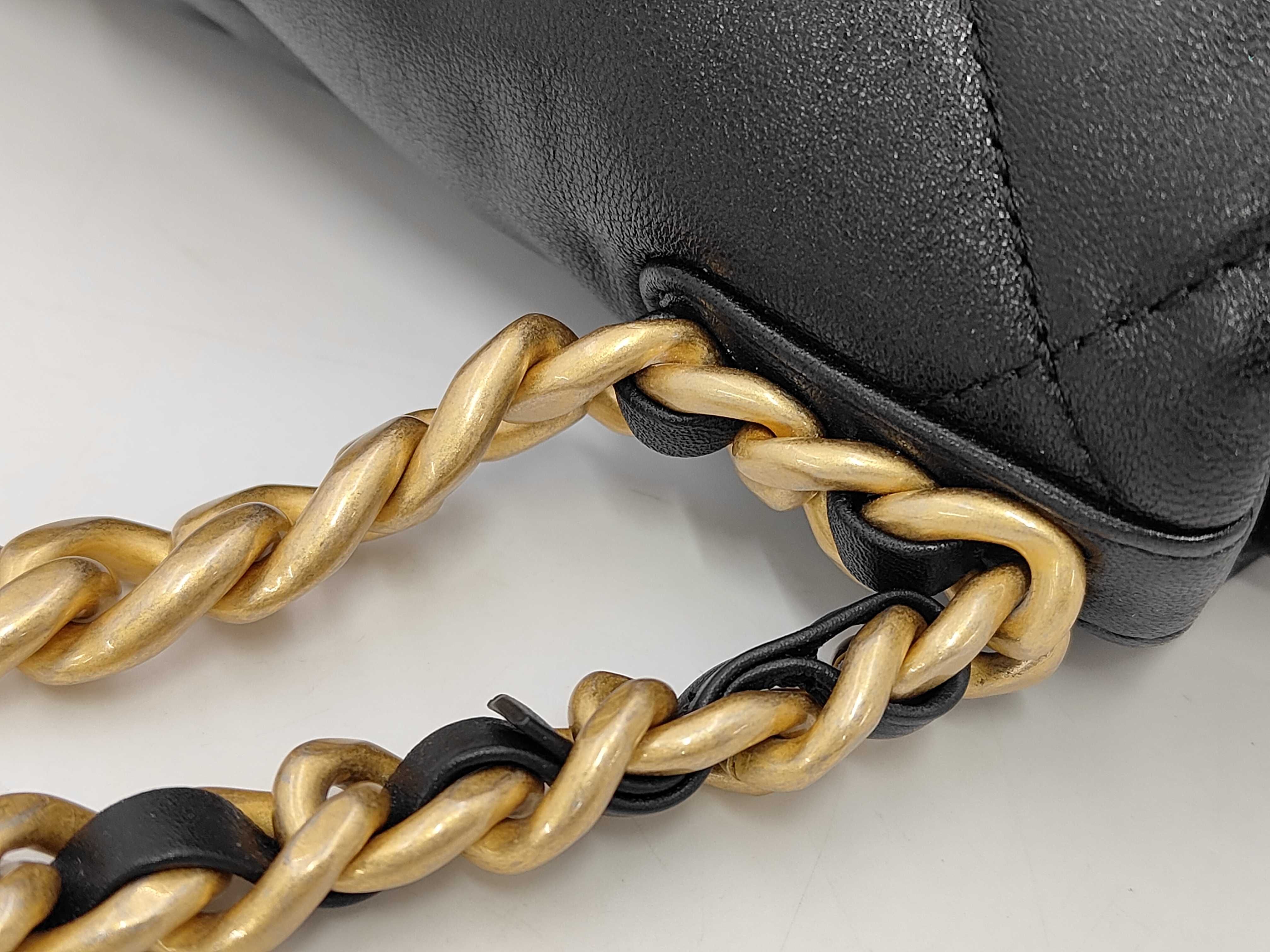BAG CHANEL19 MATLASSE COCO MARK CHAIN ​​2WAY SHOULDER SMALL SIZE BLACK GHW NO.29 29133939 W — view 5