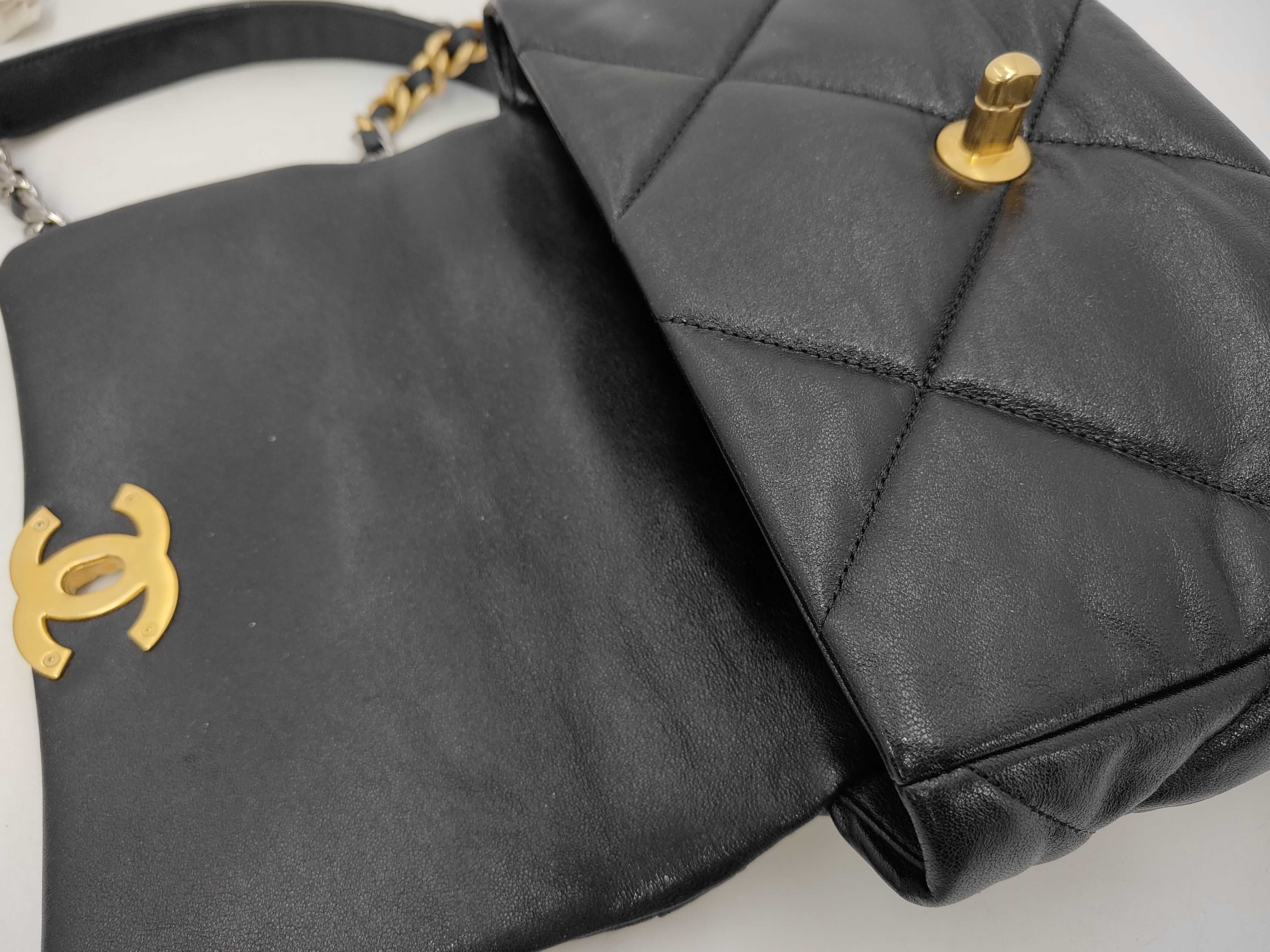 BAG CHANEL19 MATLASSE COCO MARK CHAIN ​​2WAY SHOULDER SMALL SIZE BLACK GHW NO.29 29133939 W — view 8