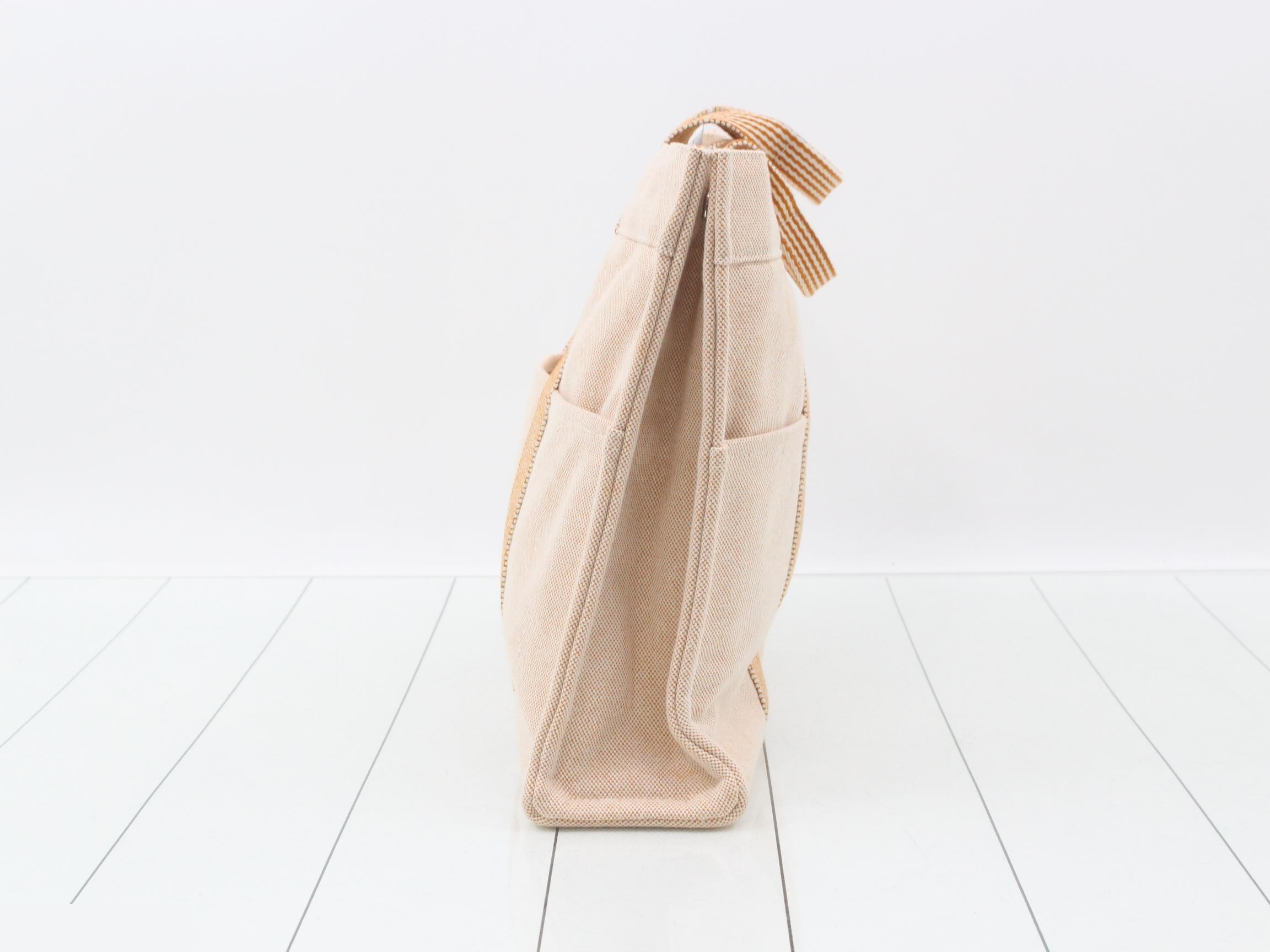 New Fourre-Tout Tote MM Tote Bag, Orange Canvas — view 4