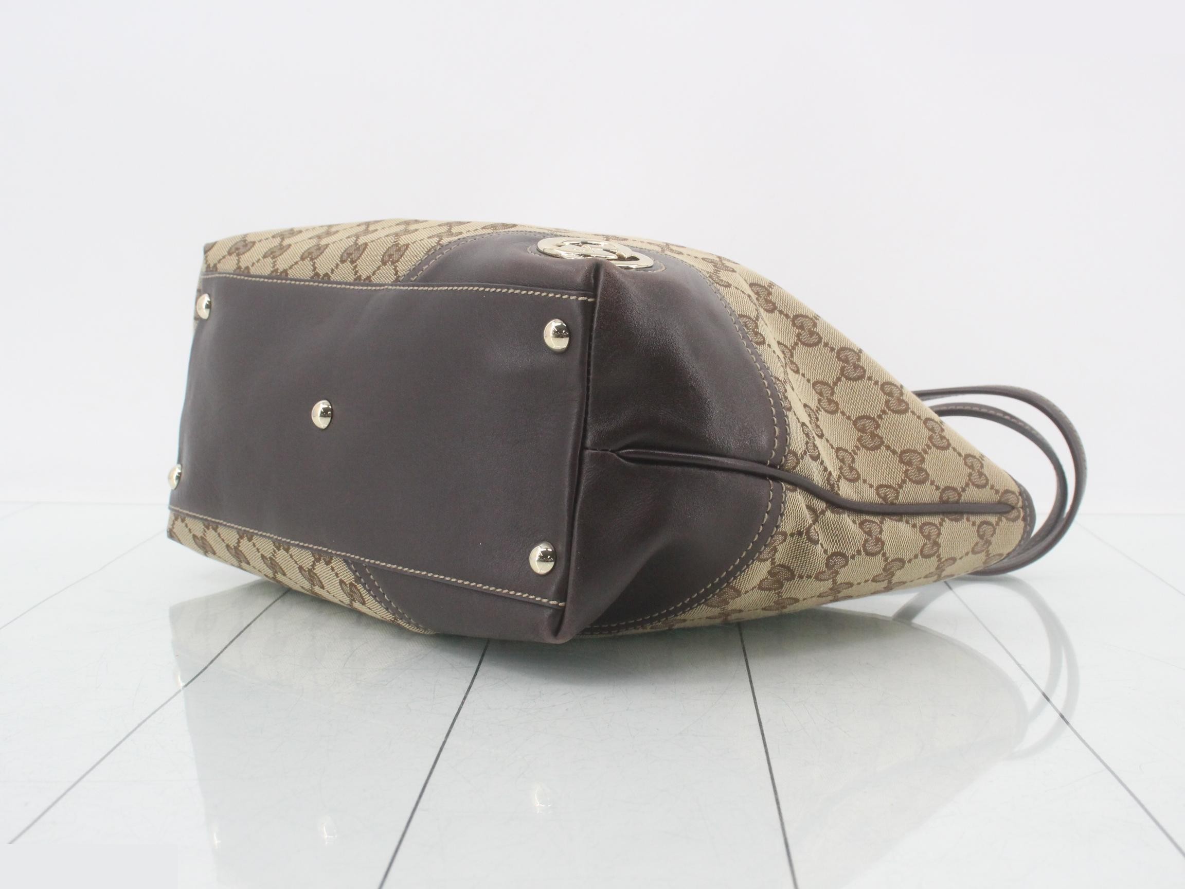 GG Canvas New Brit Tote Bag — view 6