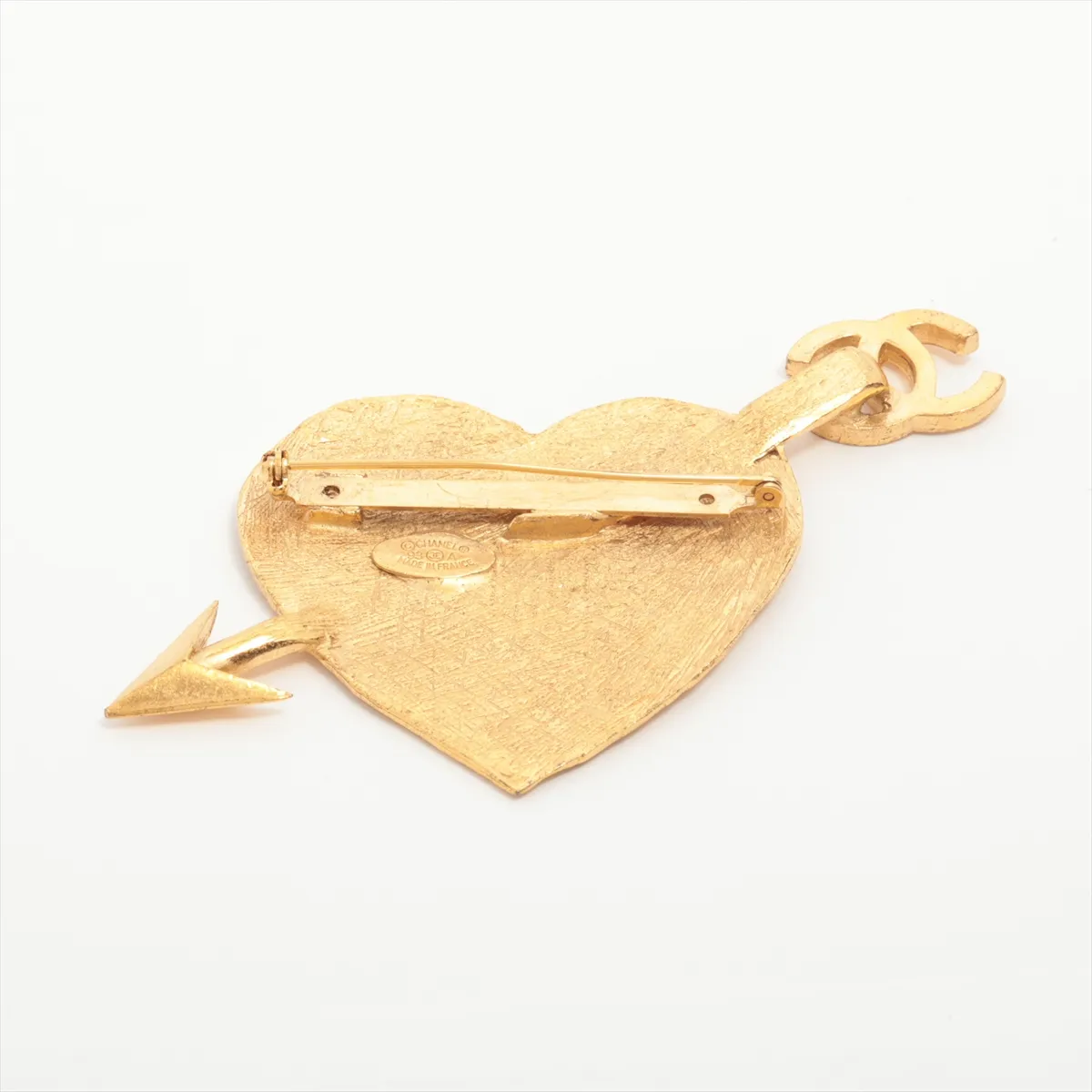 Heart & Arrow Brooch 93A GP Gold - — view 2