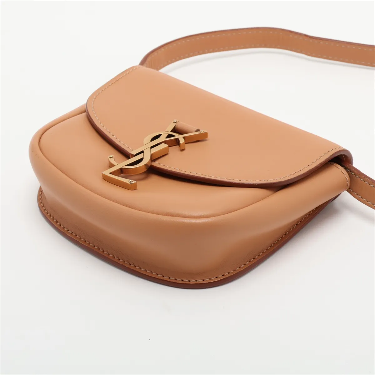 623097 Leather Shoulder Bag Brown — view 3