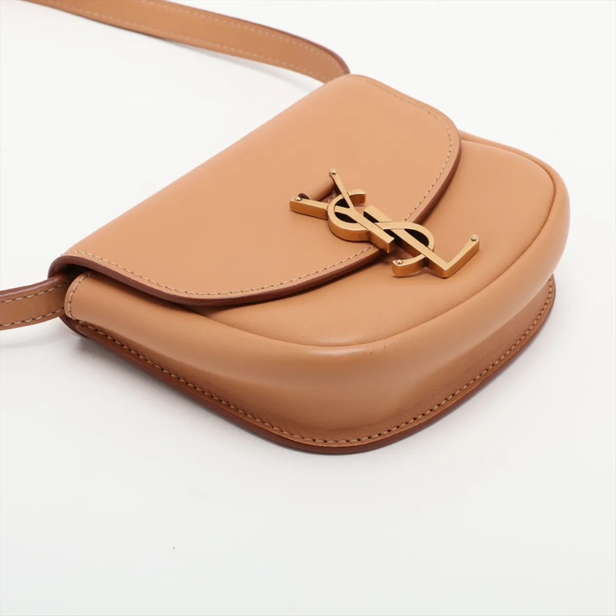 623097 Leather Shoulder Bag Brown — view 4