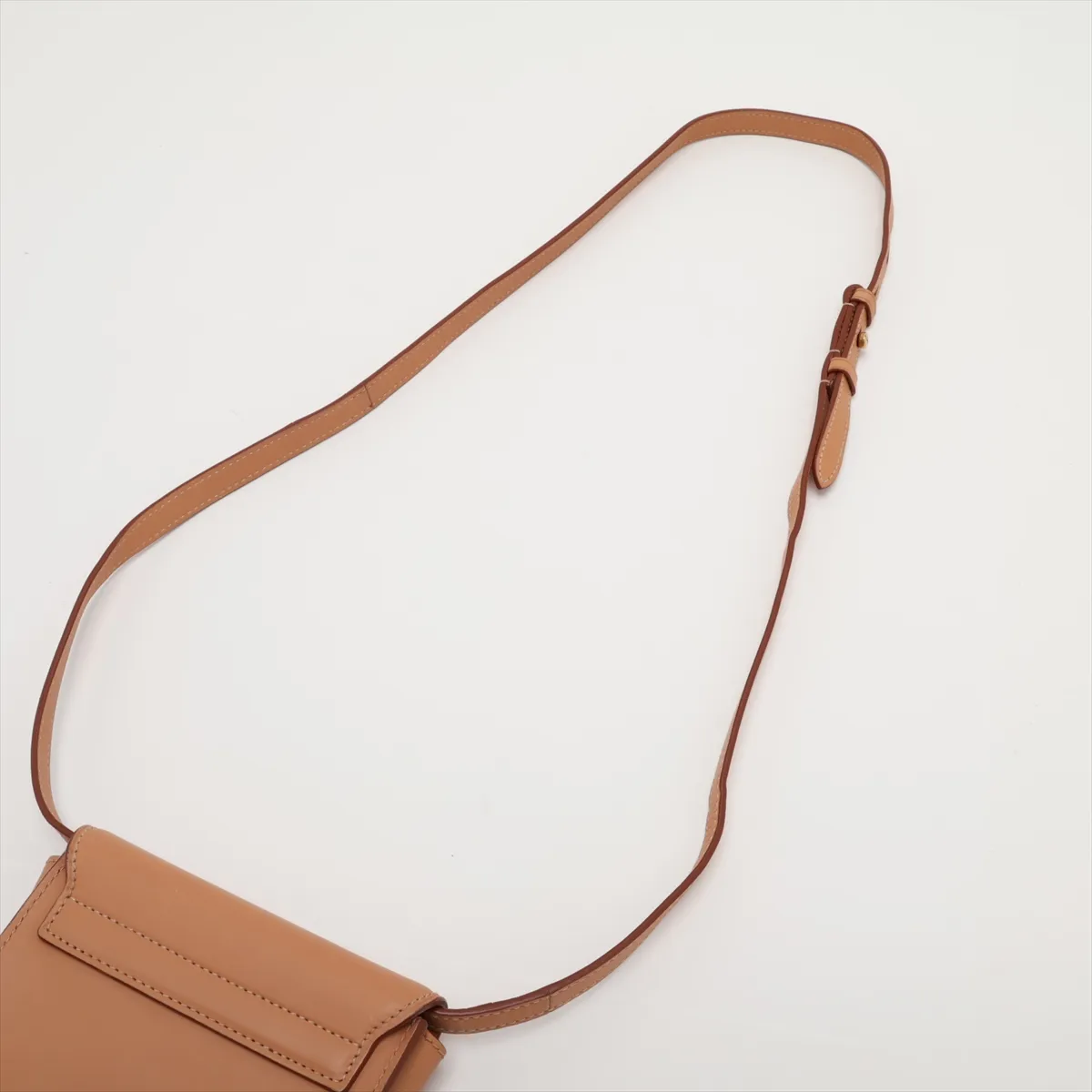 623097 Leather Shoulder Bag Brown — view 5