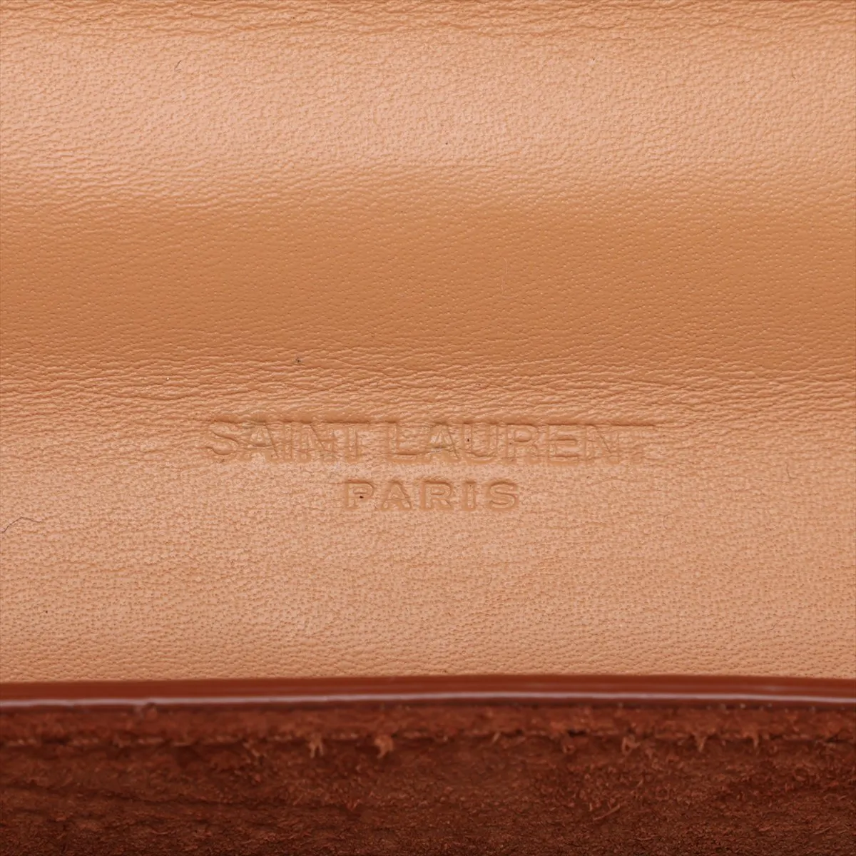 623097 Leather Shoulder Bag Brown — view 8