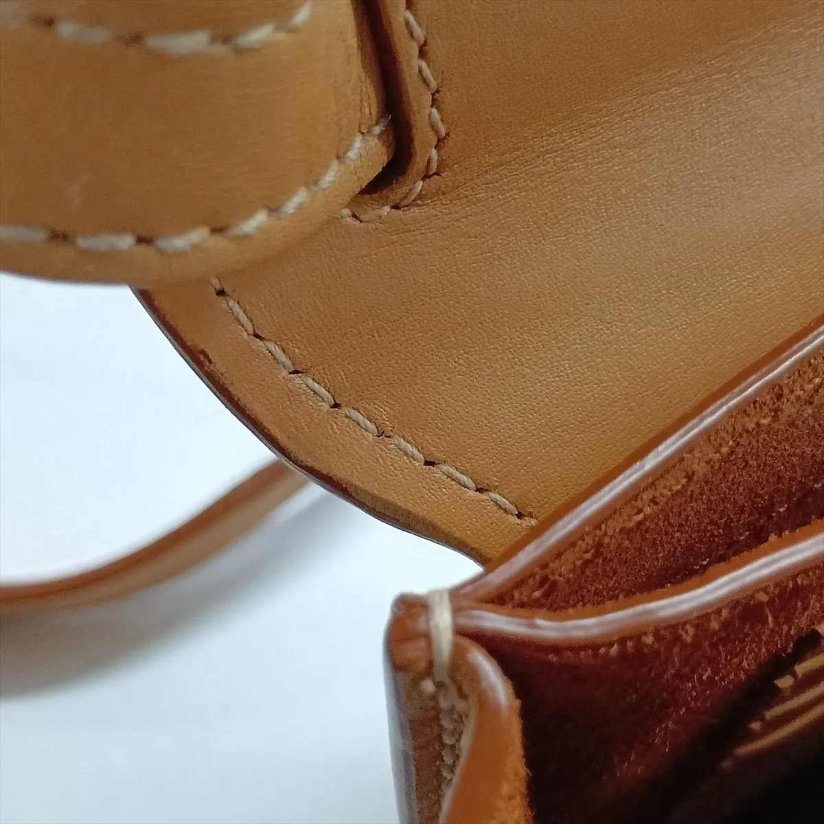 623097 Leather Shoulder Bag Brown — view 9