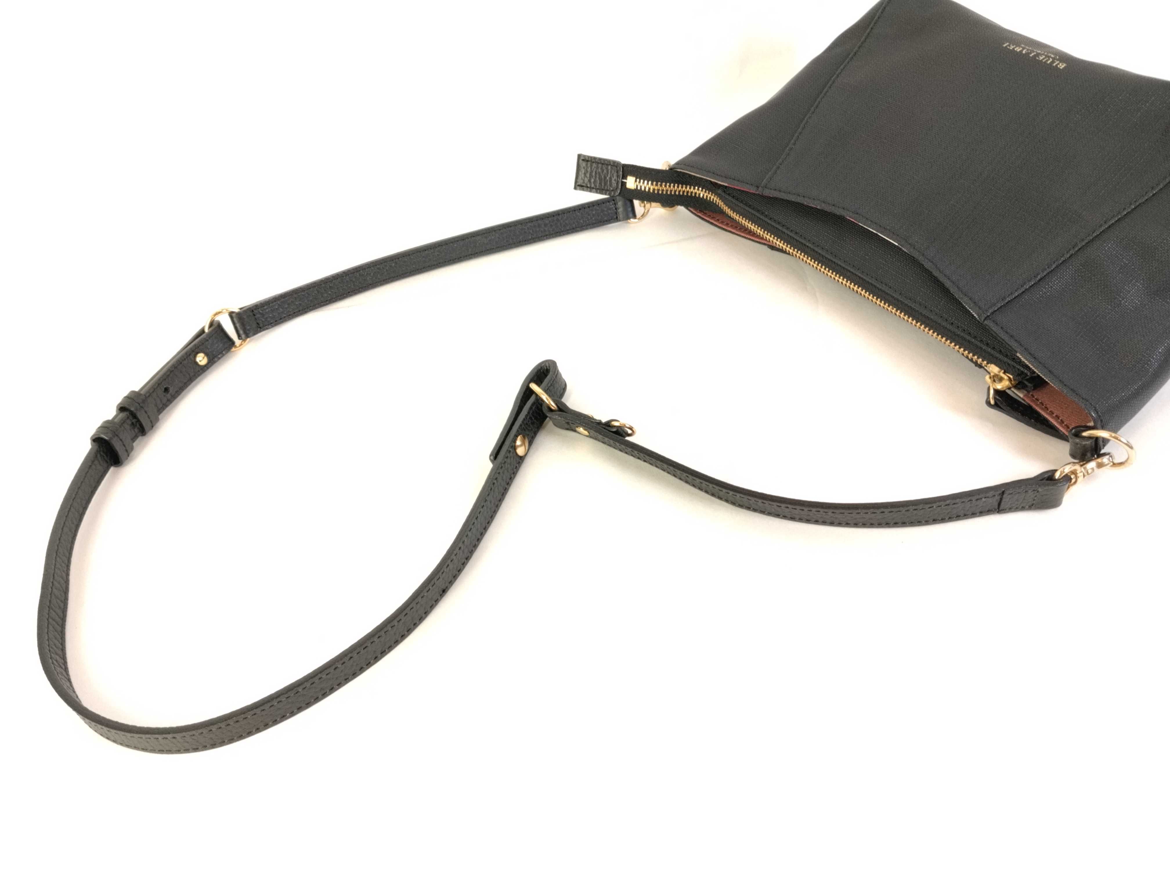 Blue Label Leather Black One-Shoulder Bag — view 3