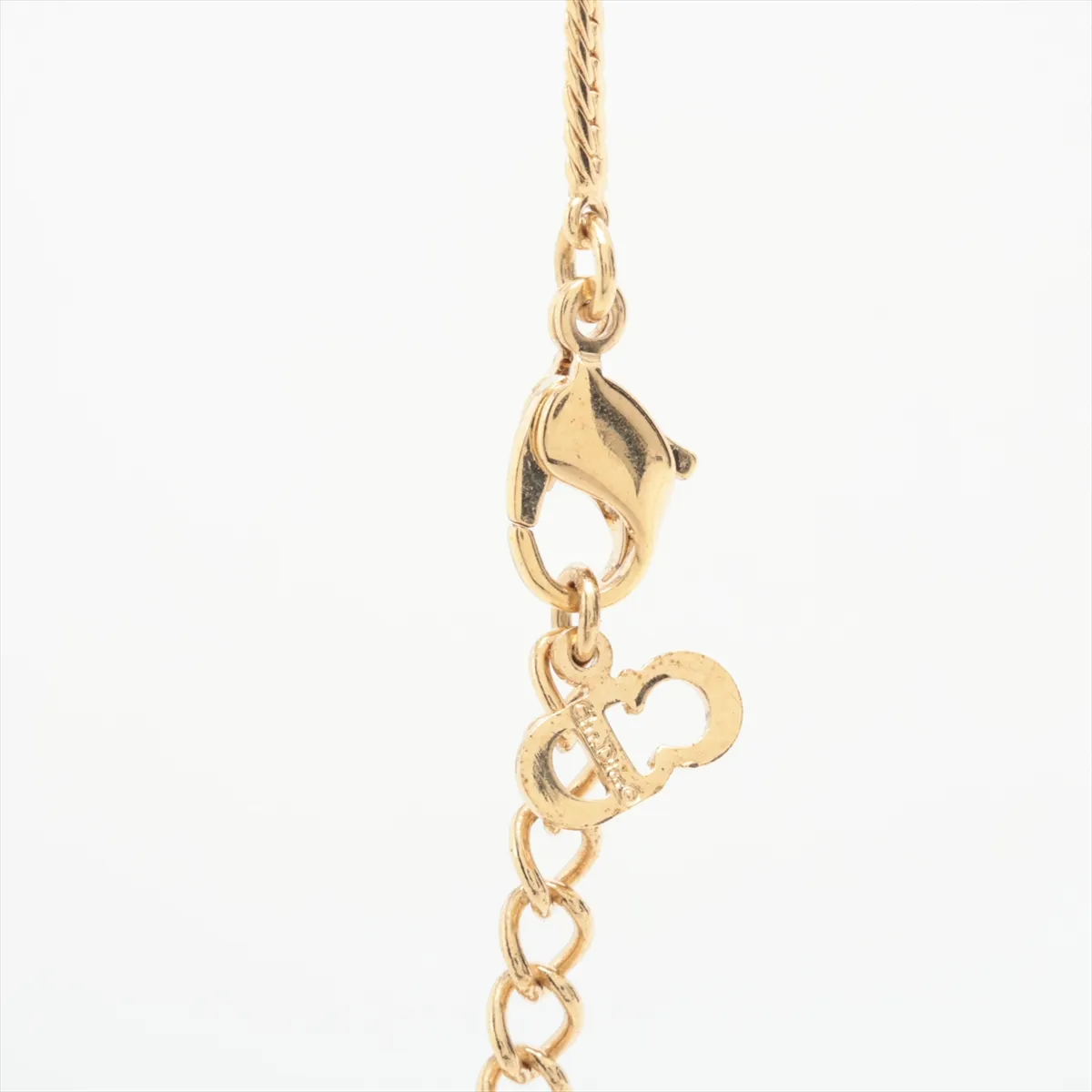 CD Ribbon Necklace GP Gold — view 3