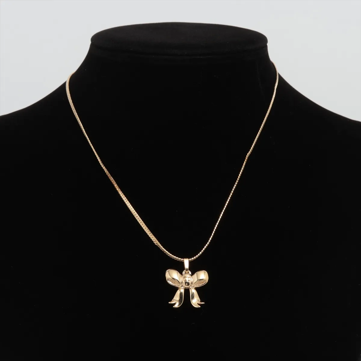 CD Ribbon Necklace GP Gold — view 5