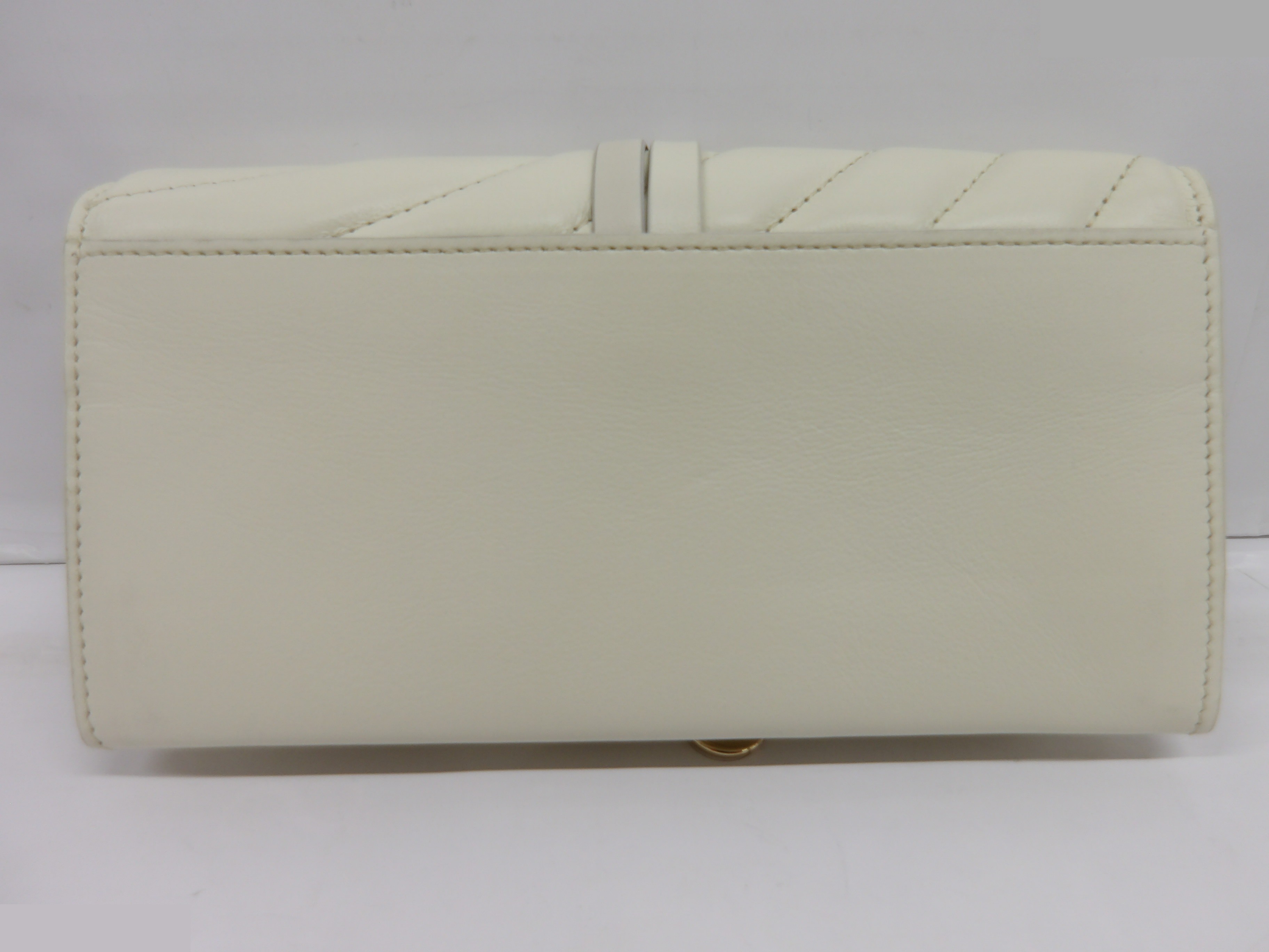 Alphabet Flap Long Wallet with Gold Hardware — view 2