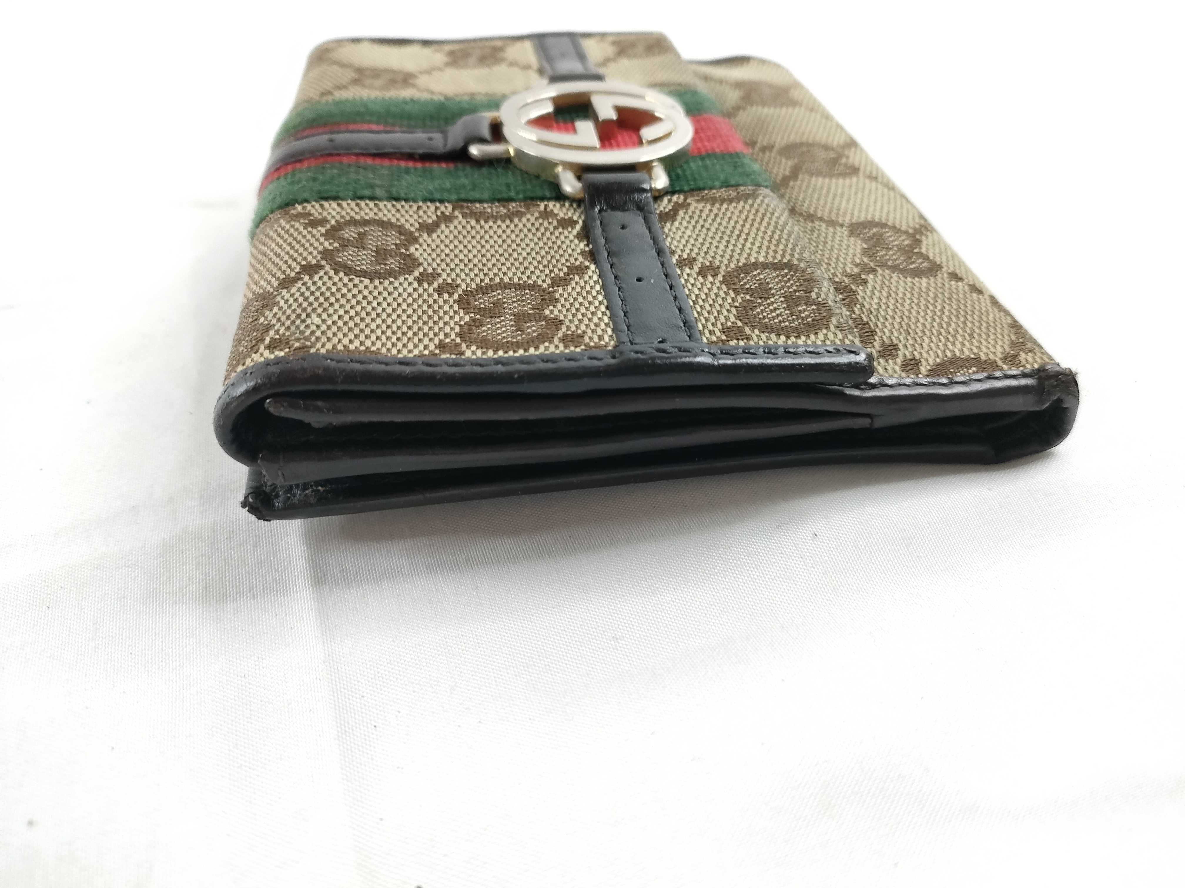 GG canvas wallet, Gucci wallet, GG canvas Sherry line wallet — view 5