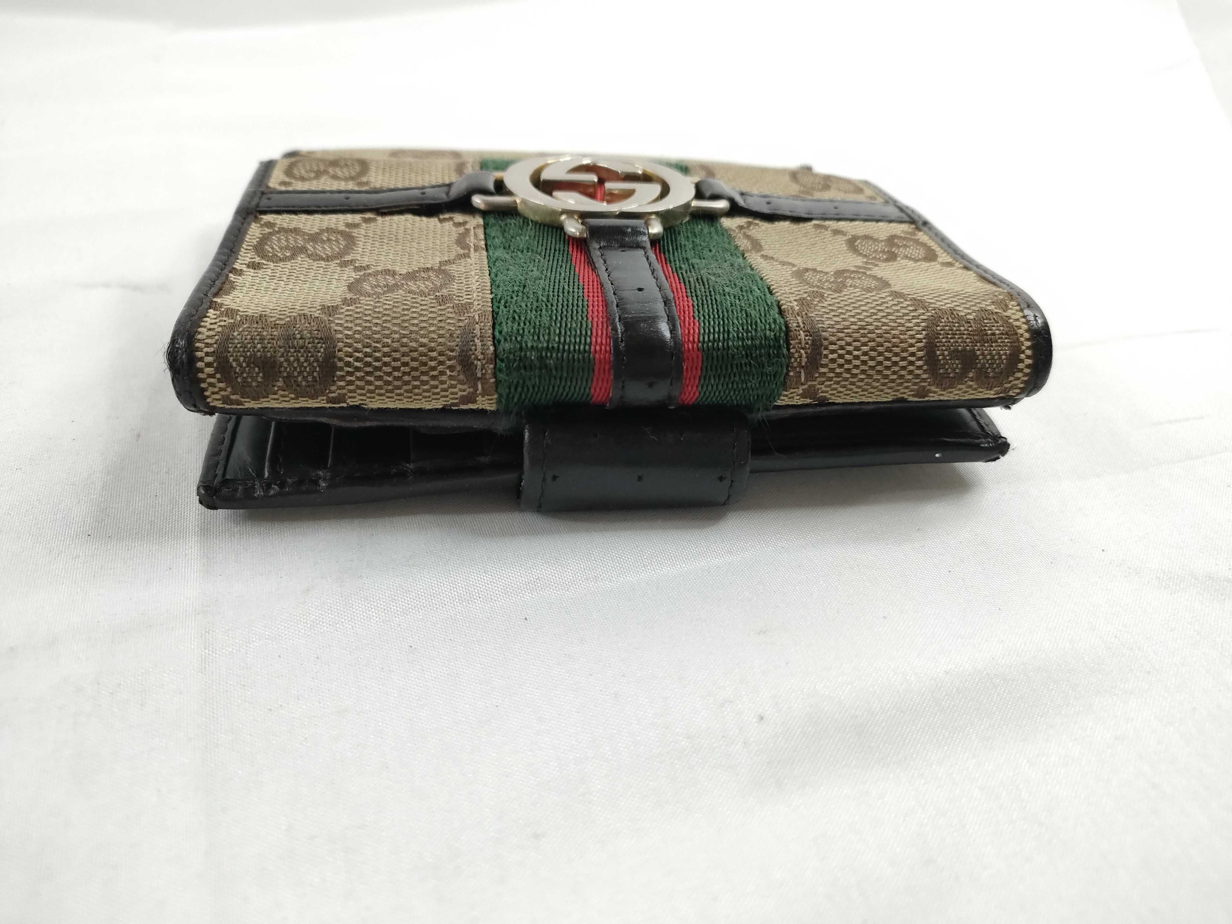 GG canvas wallet, Gucci wallet, GG canvas Sherry line wallet — view 6