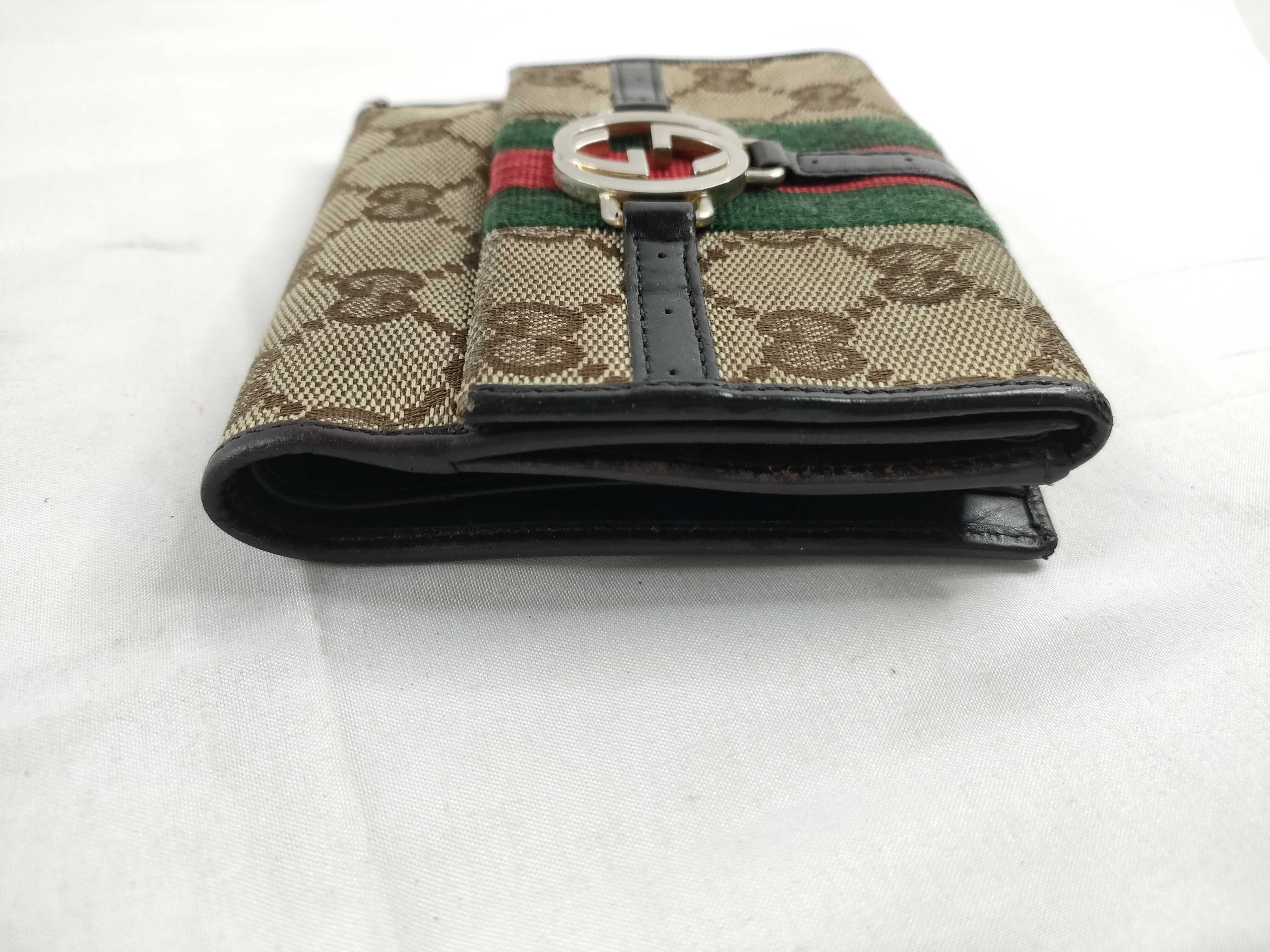 GG canvas wallet, Gucci wallet, GG canvas Sherry line wallet — view 7