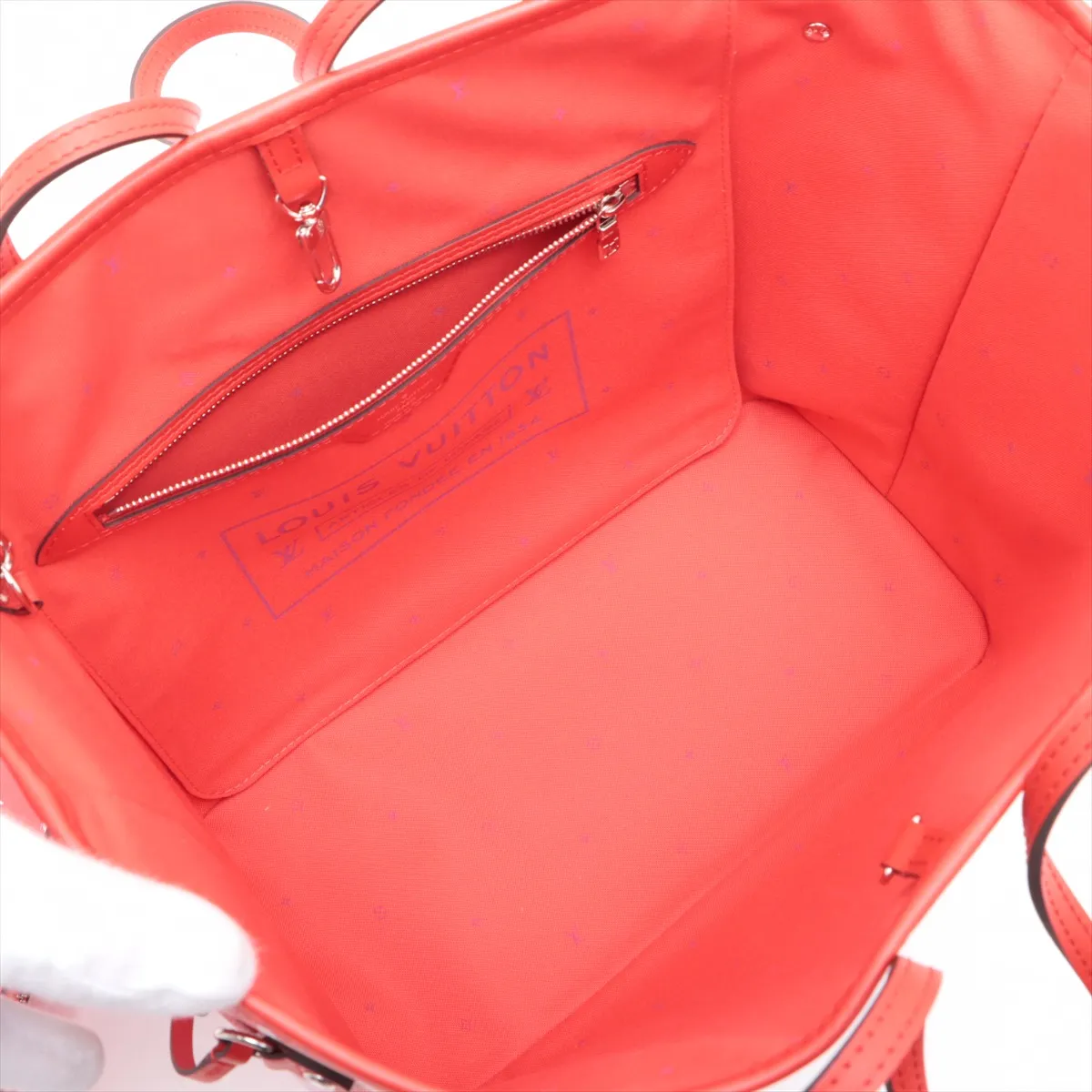 LV Escale Neverfull MM M45127 GI2220 Red (RFID detected) — view 7