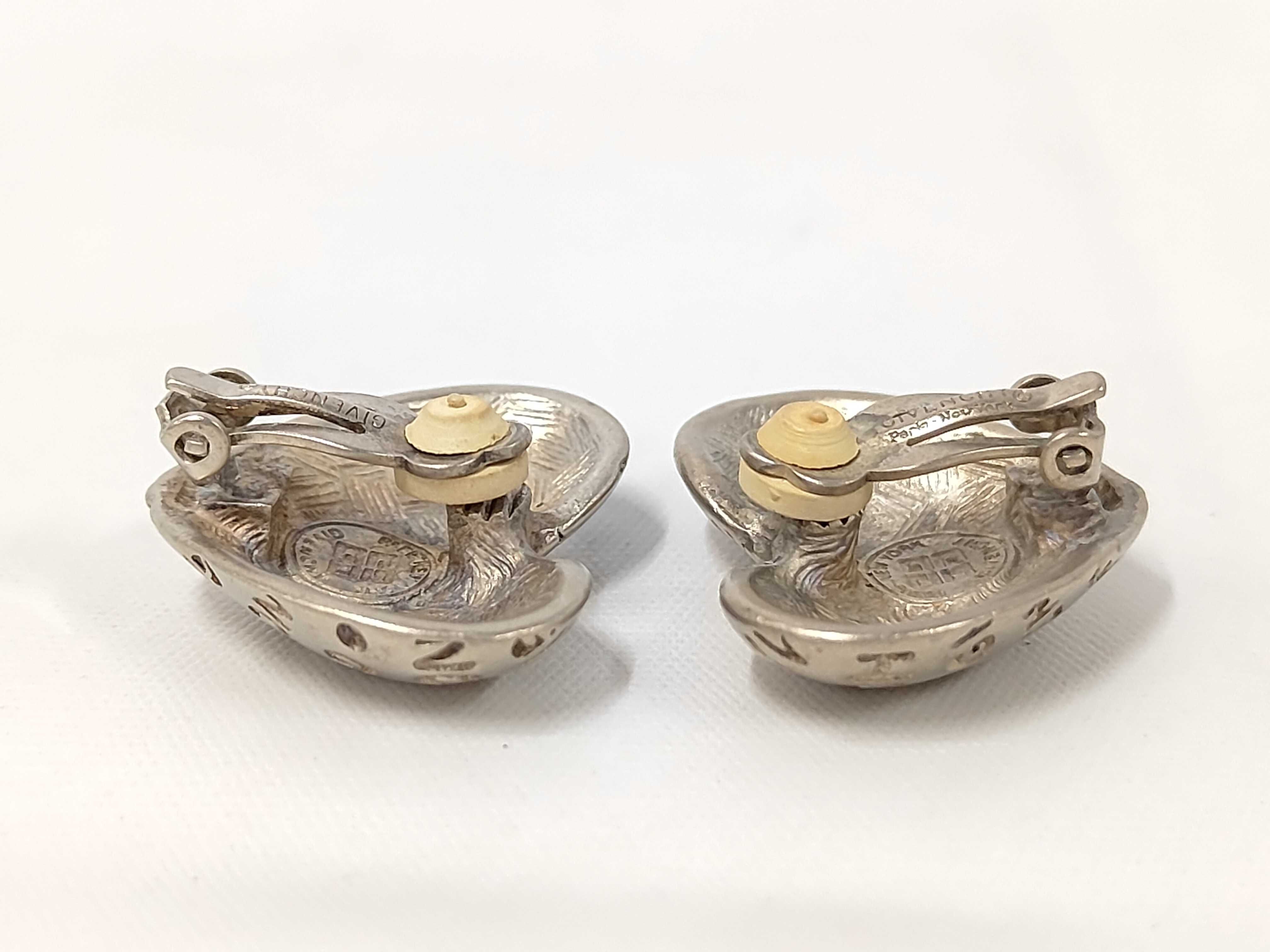 Logo Heart Silver Earrings — view 2