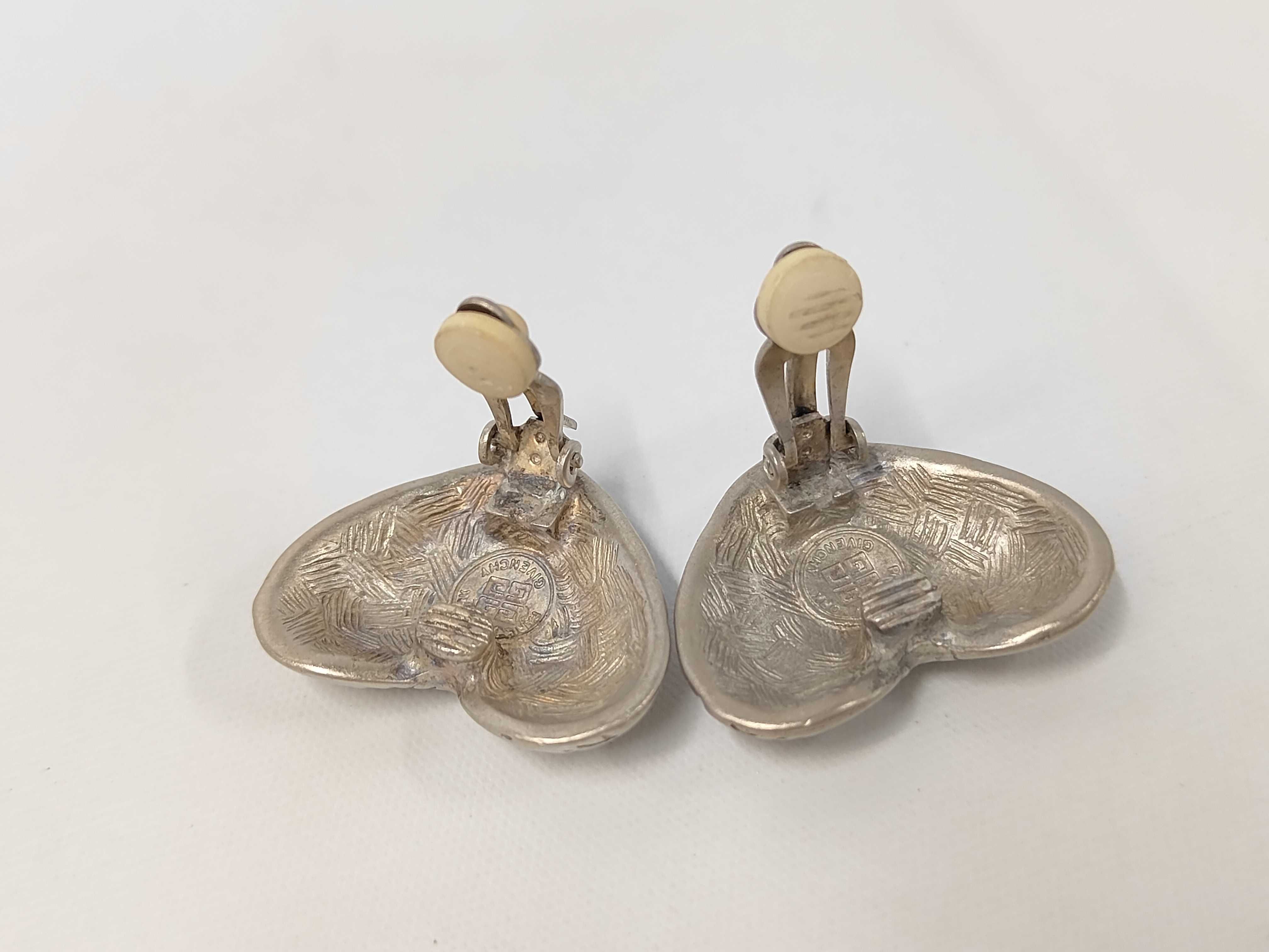 Logo Heart Silver Earrings — view 3