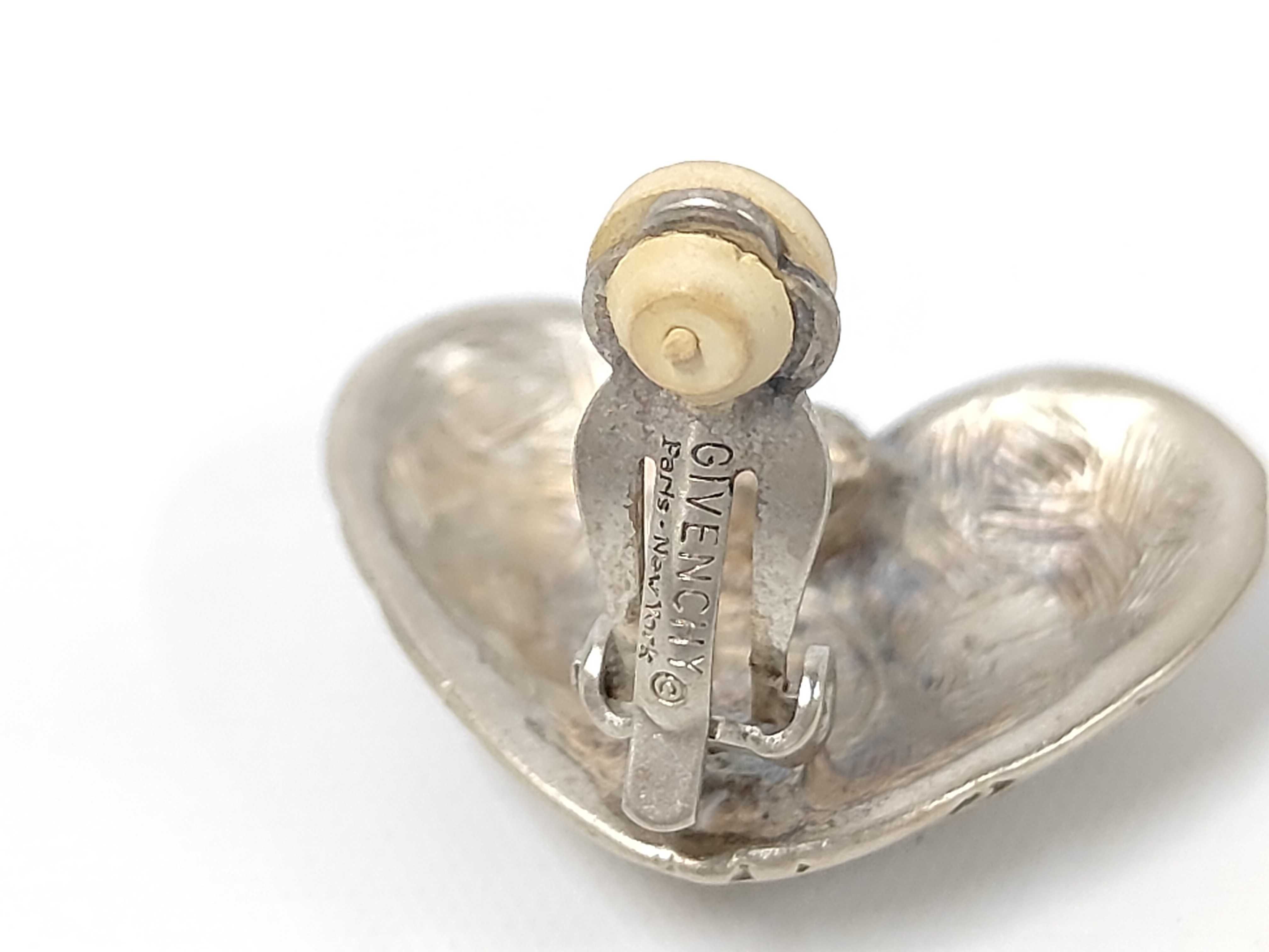 Logo Heart Silver Earrings — view 7