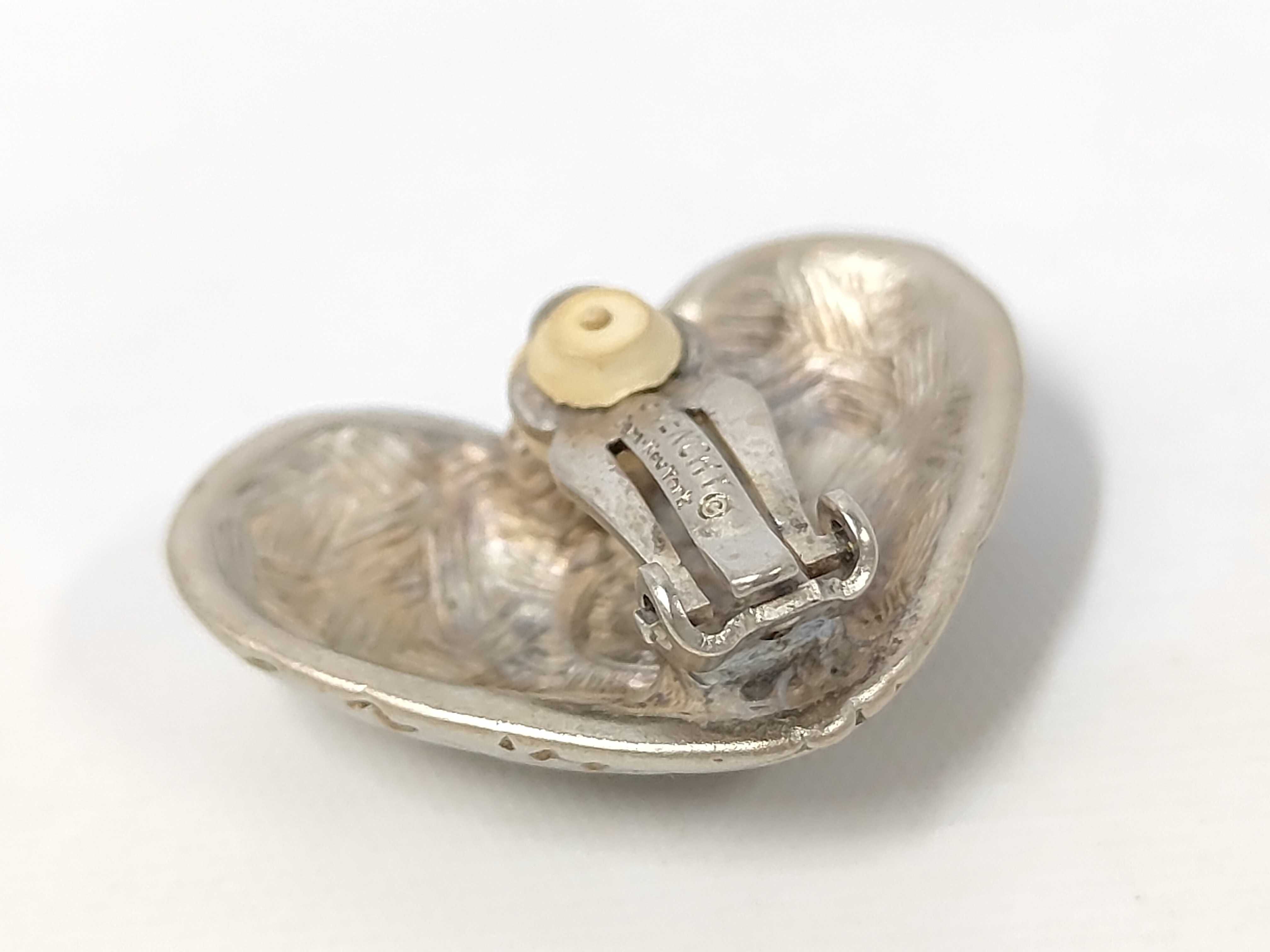 Logo Heart Silver Earrings — view 8