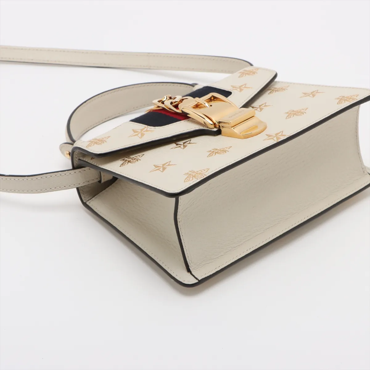 Sylvie Leather 2WAY Handbag Beige 470270 — view 4