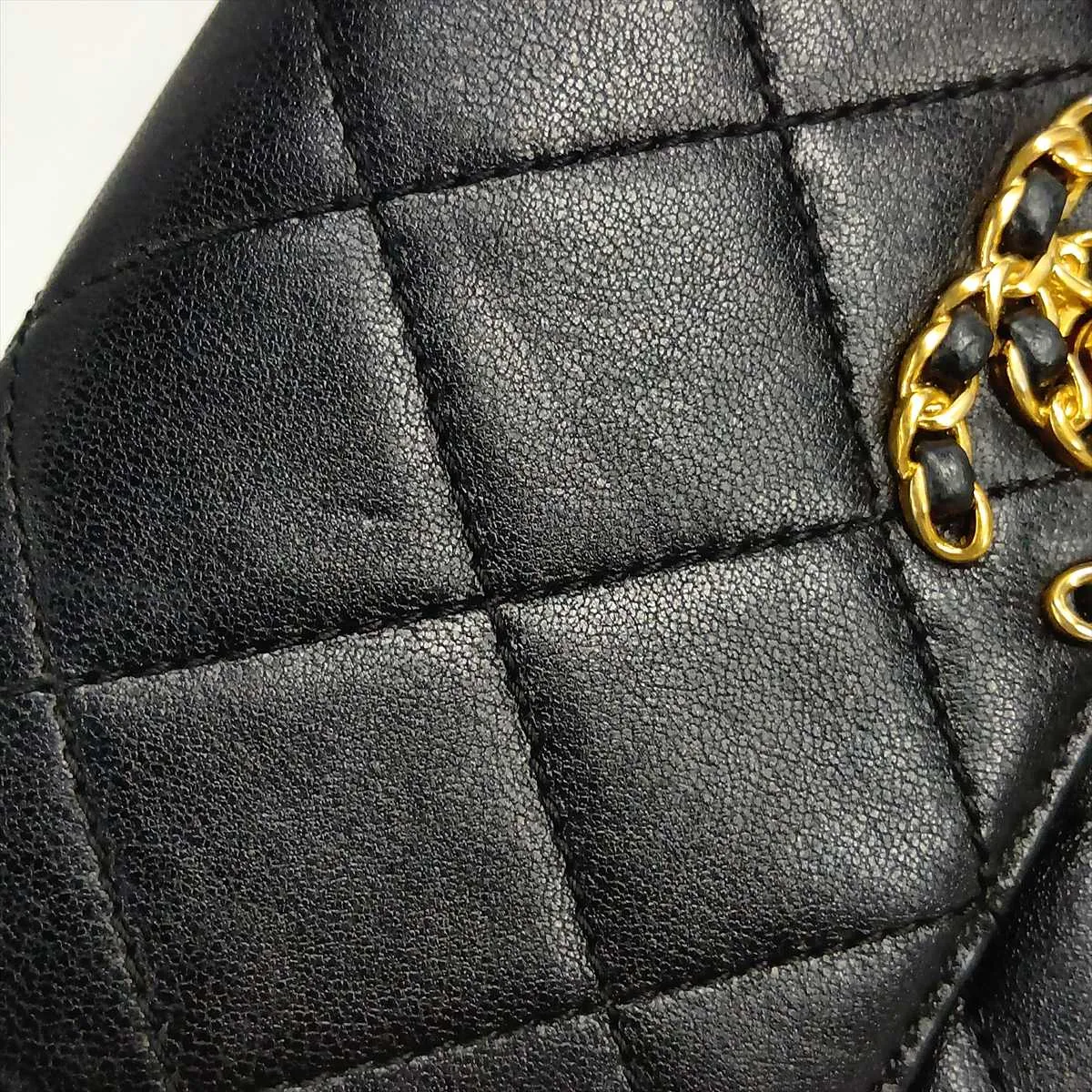 19 Lambskin Waist Pouch Black Gold Hardware 28469685 Serial Number 28 — view 12