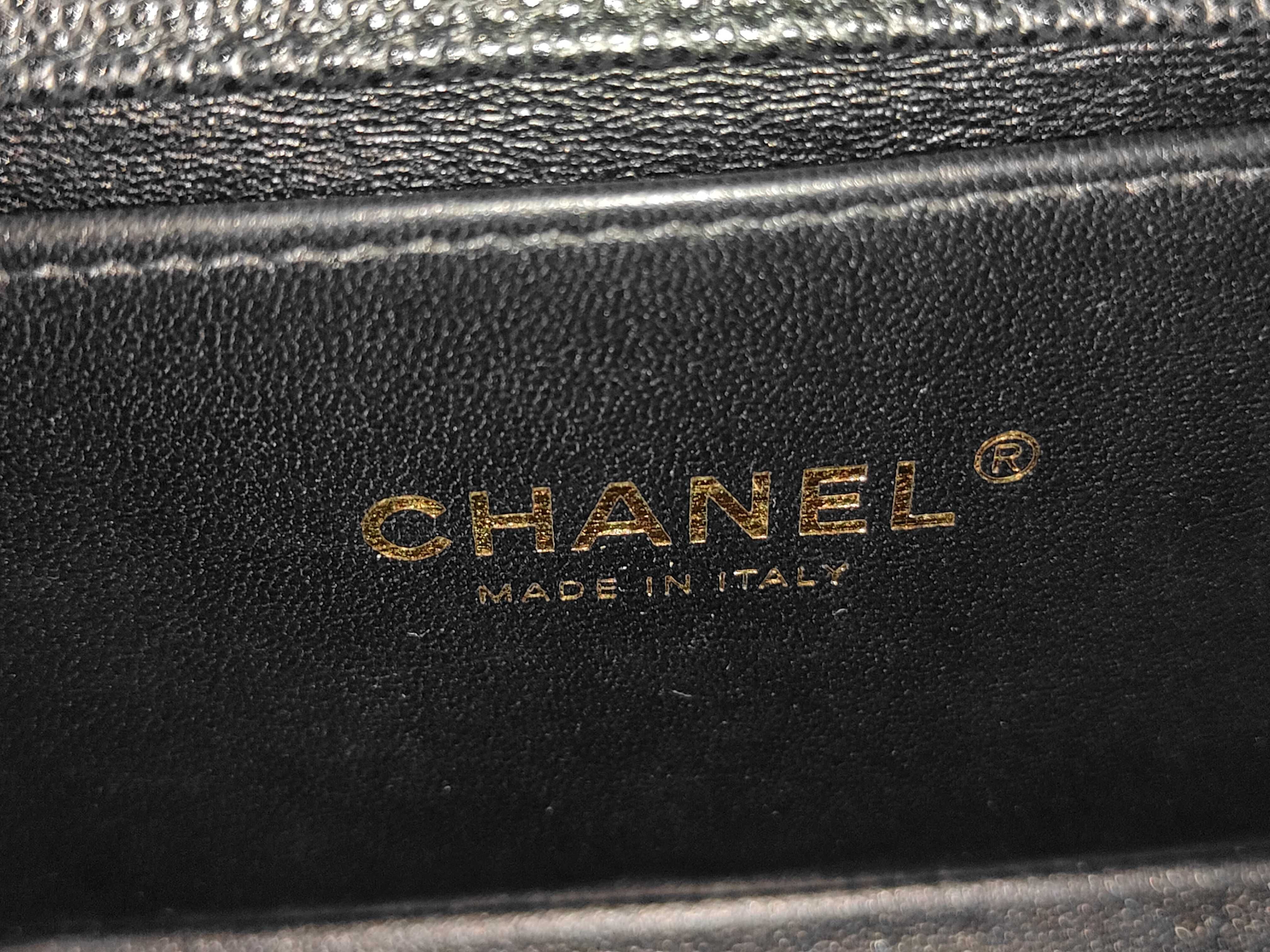 Boy Chanel Caviar Matelassé Plate Shoulder Bag — view 10