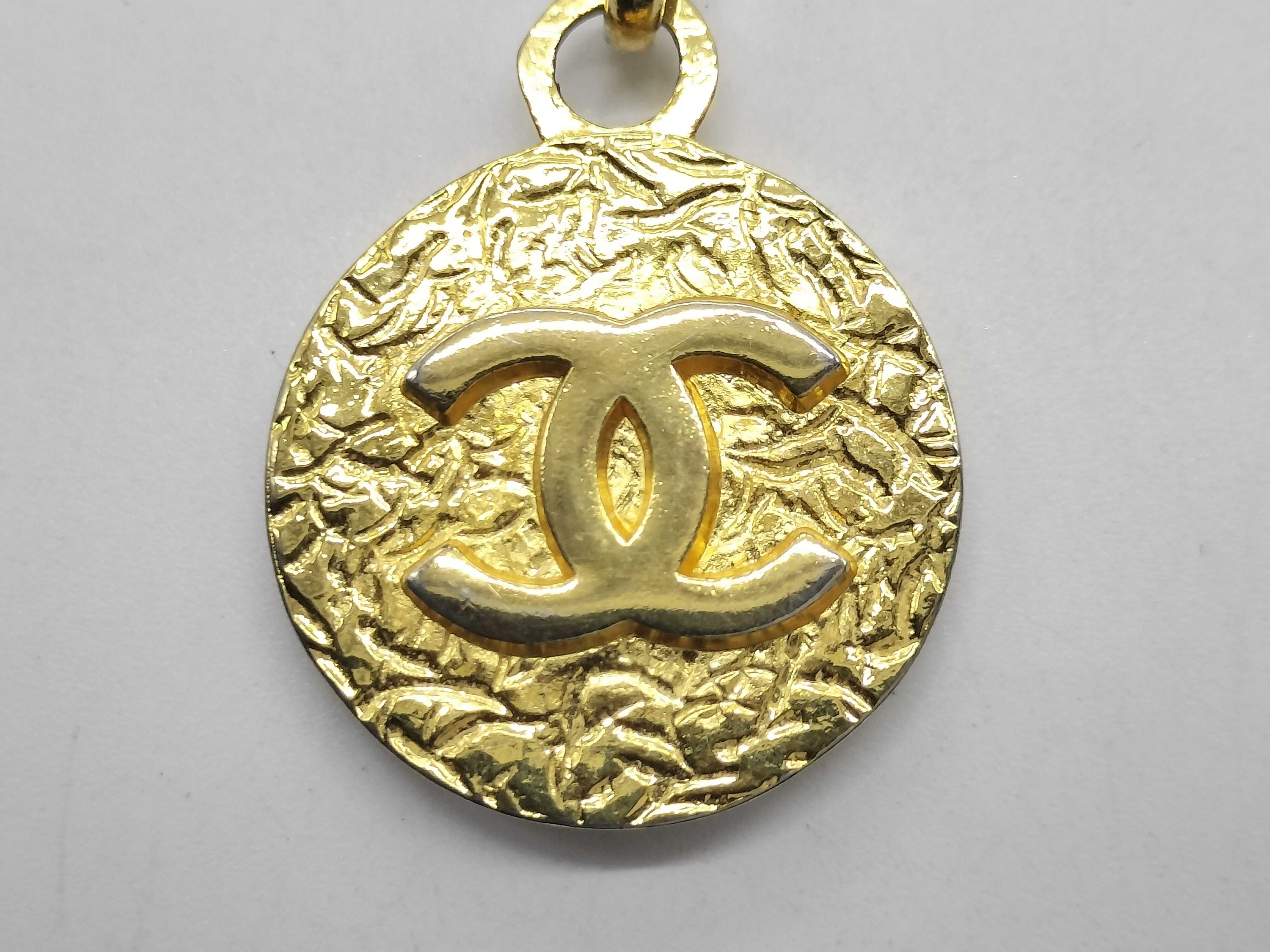 Vintage Chain Necklace, Lambskin Leather, 1982 — view 3