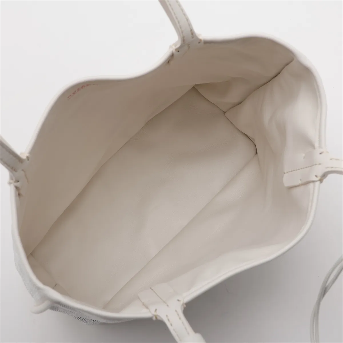 Ange Mini PVC x Leather Handbag, White — view 7