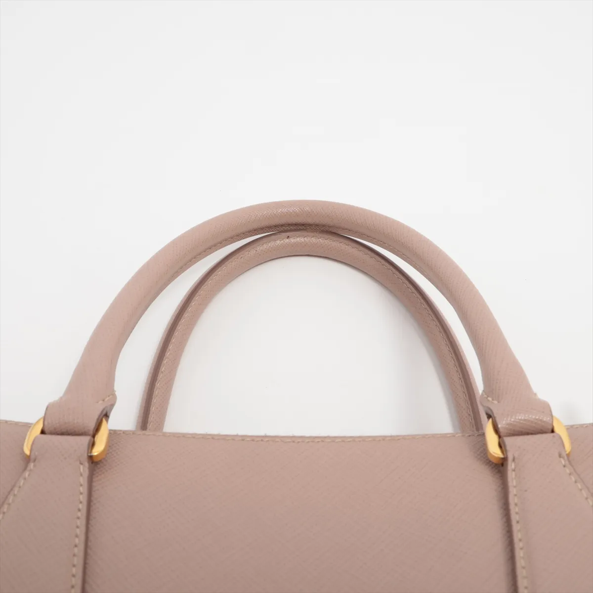 Saffiano Leather 2WAY Handbag Pink — view 6