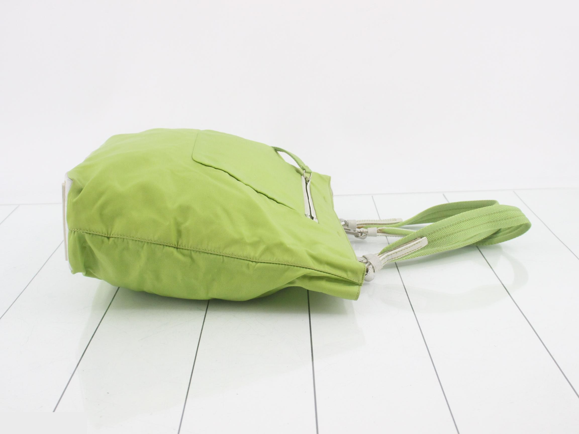 Nylon tote bag, light green — view 3