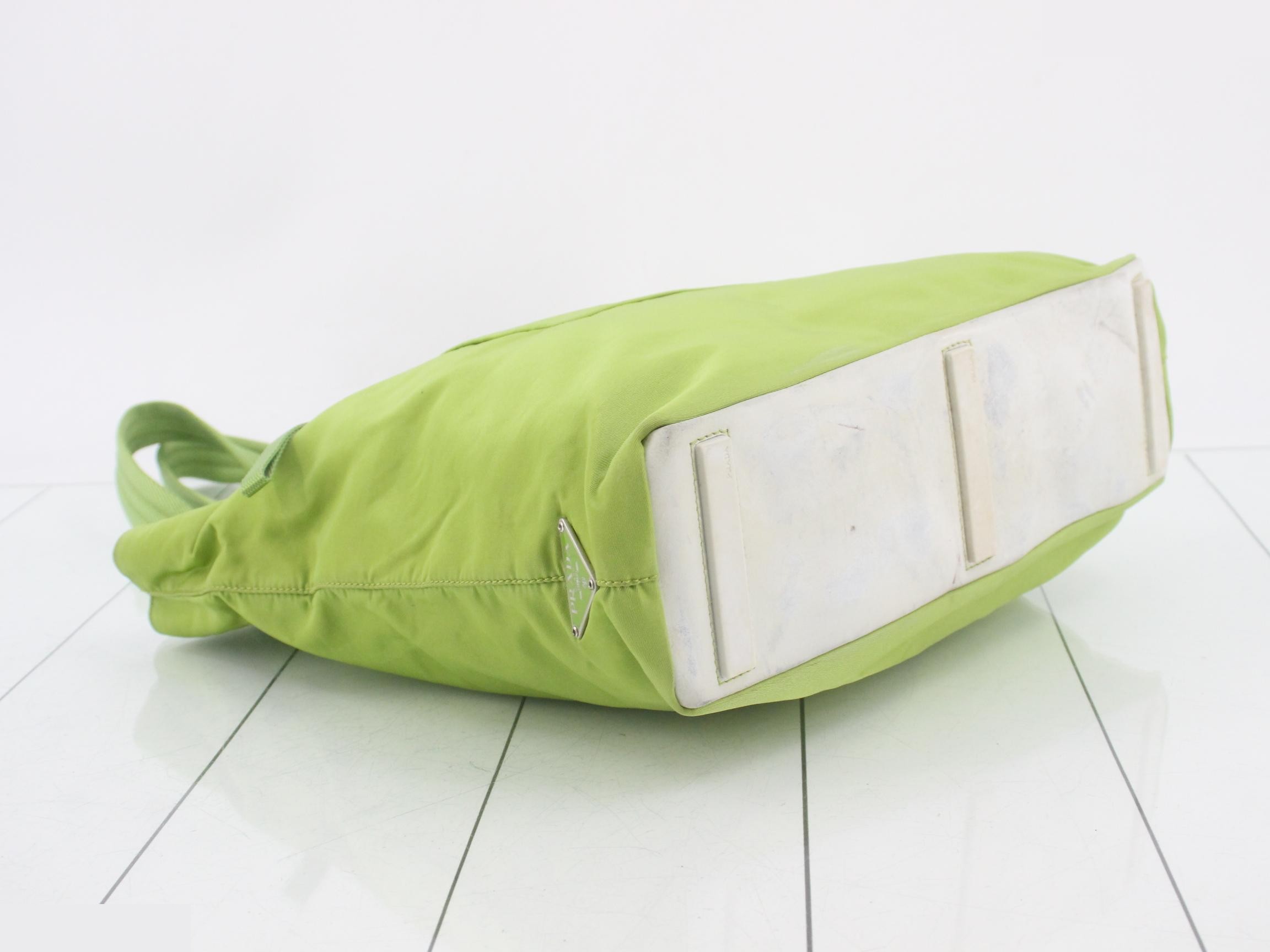 Nylon tote bag, light green — view 5