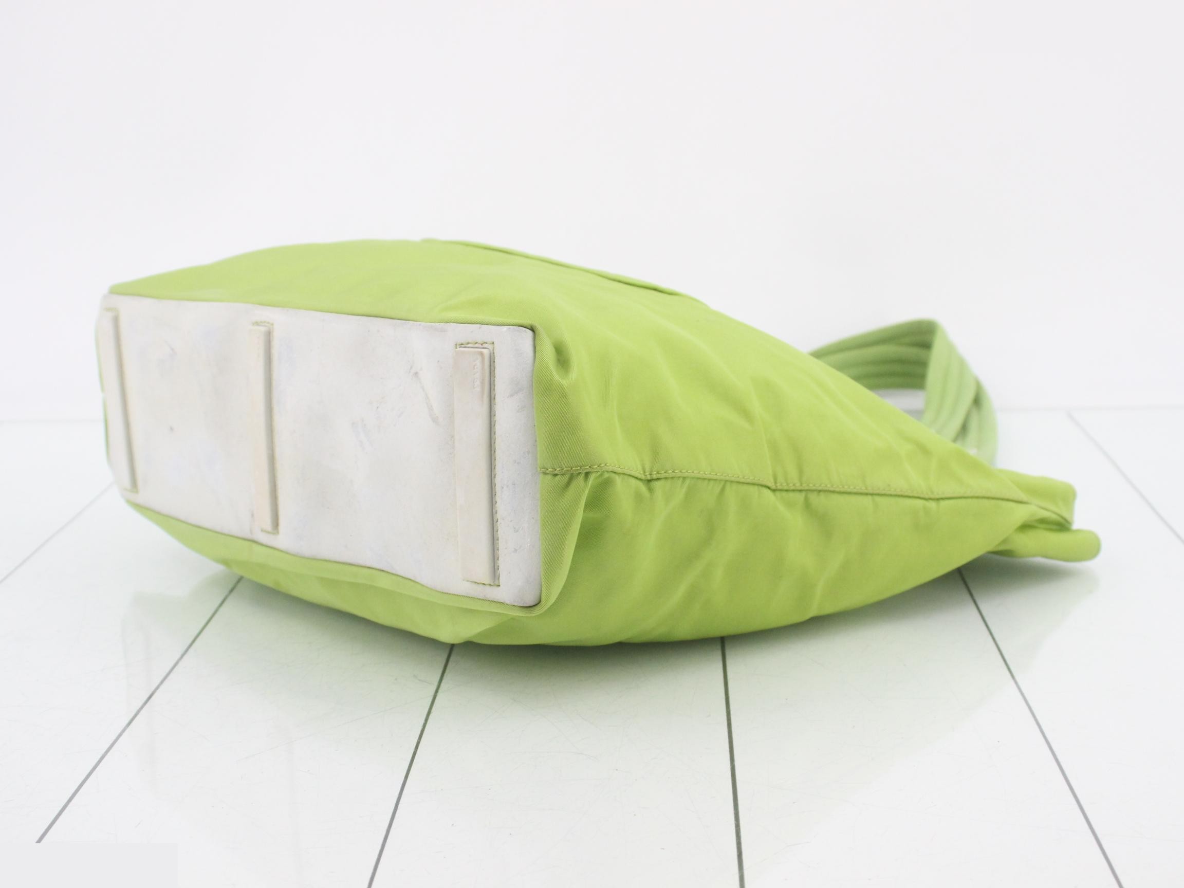 Nylon tote bag, light green — view 6