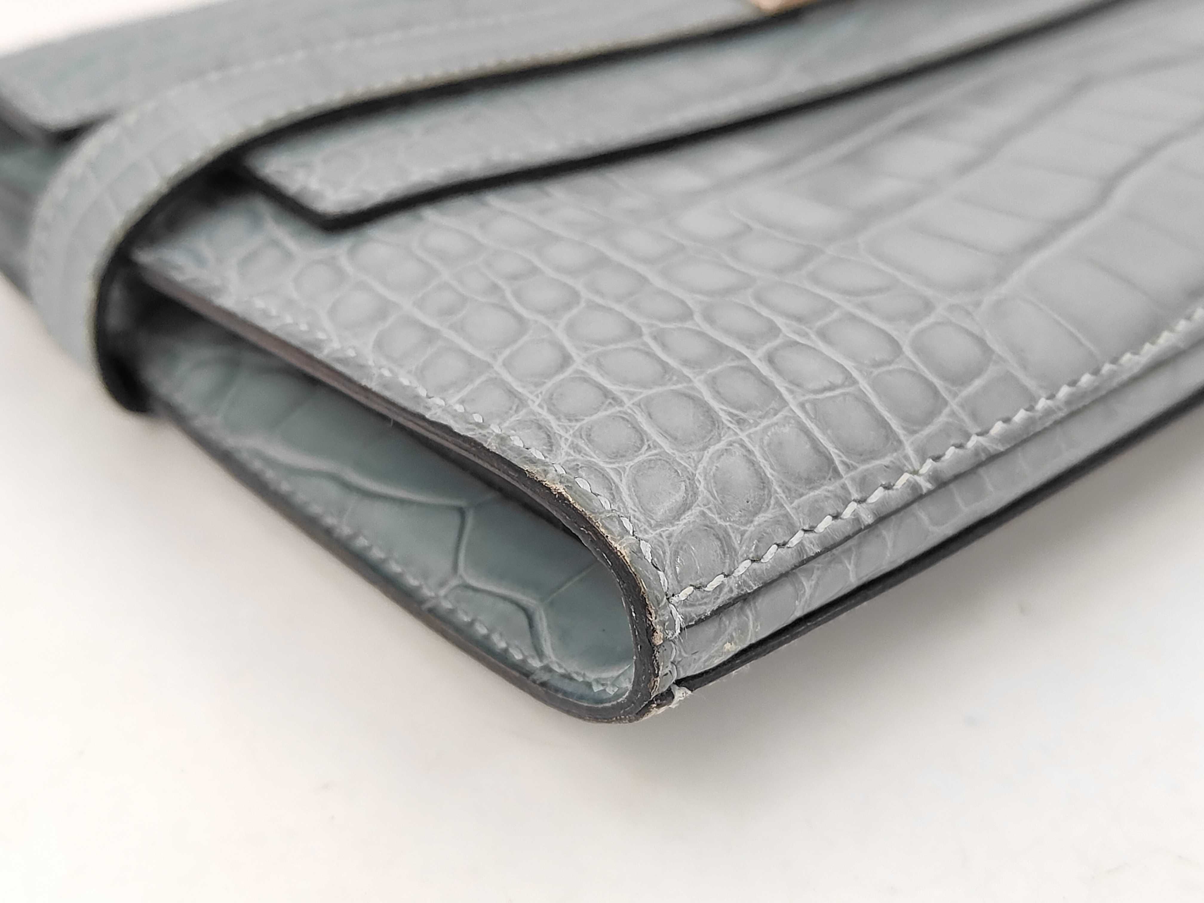 Kelly Wallet Crocodile Leather Wallet — view 4