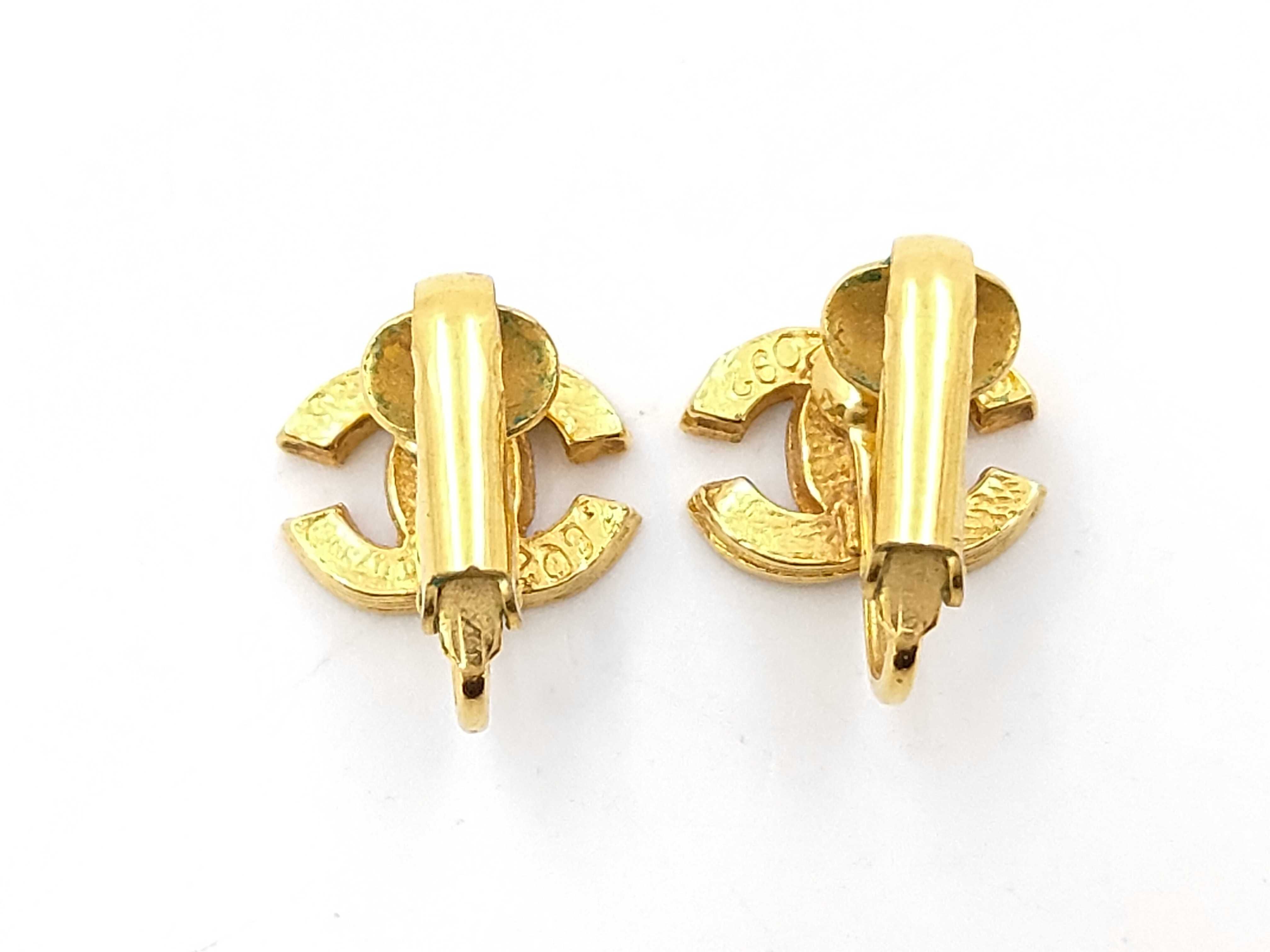 Coco Stone Engraved Earrings — view 2