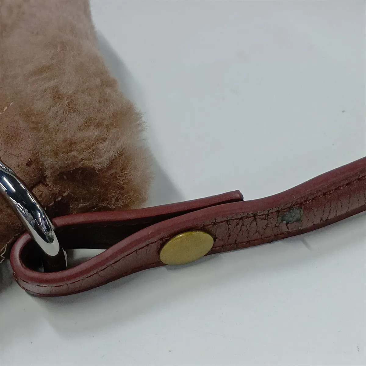 Chocolate Bar Shearling Shoulder Bag, Brown, Silver Hardware, 10430875 (Serial Number in the 10s), Aftermarket Handle. — view 10