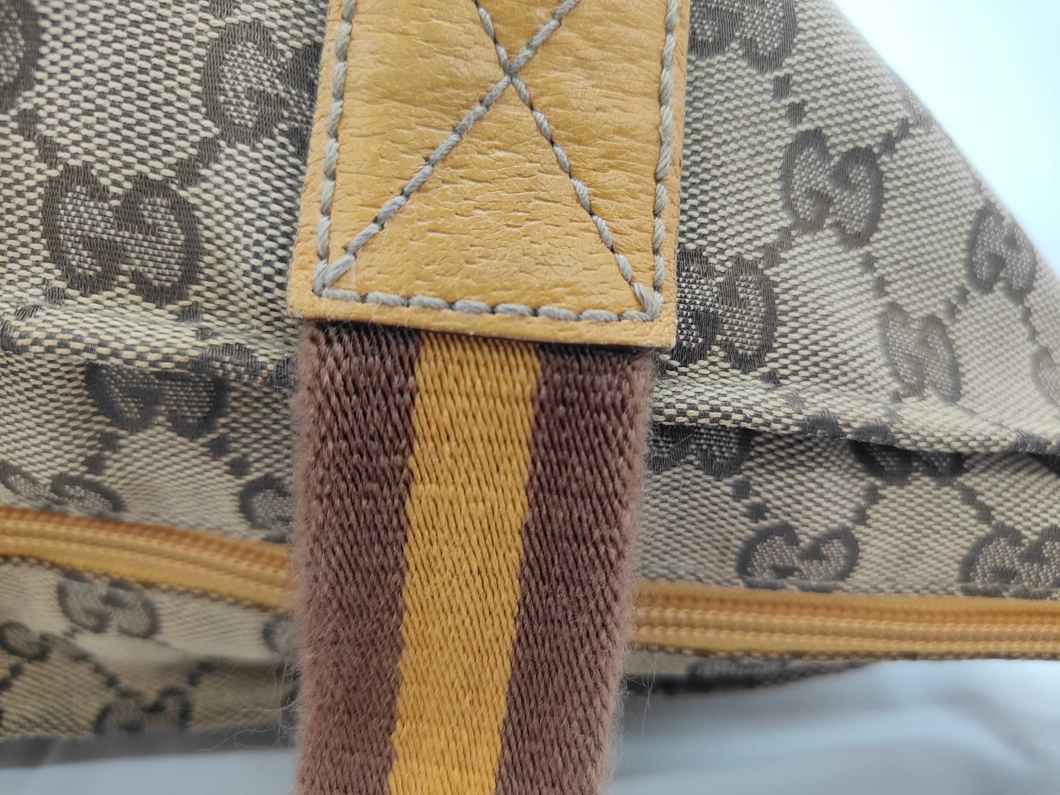 131228GG Canvas Handbag Leather Orange Handbag — view 5
