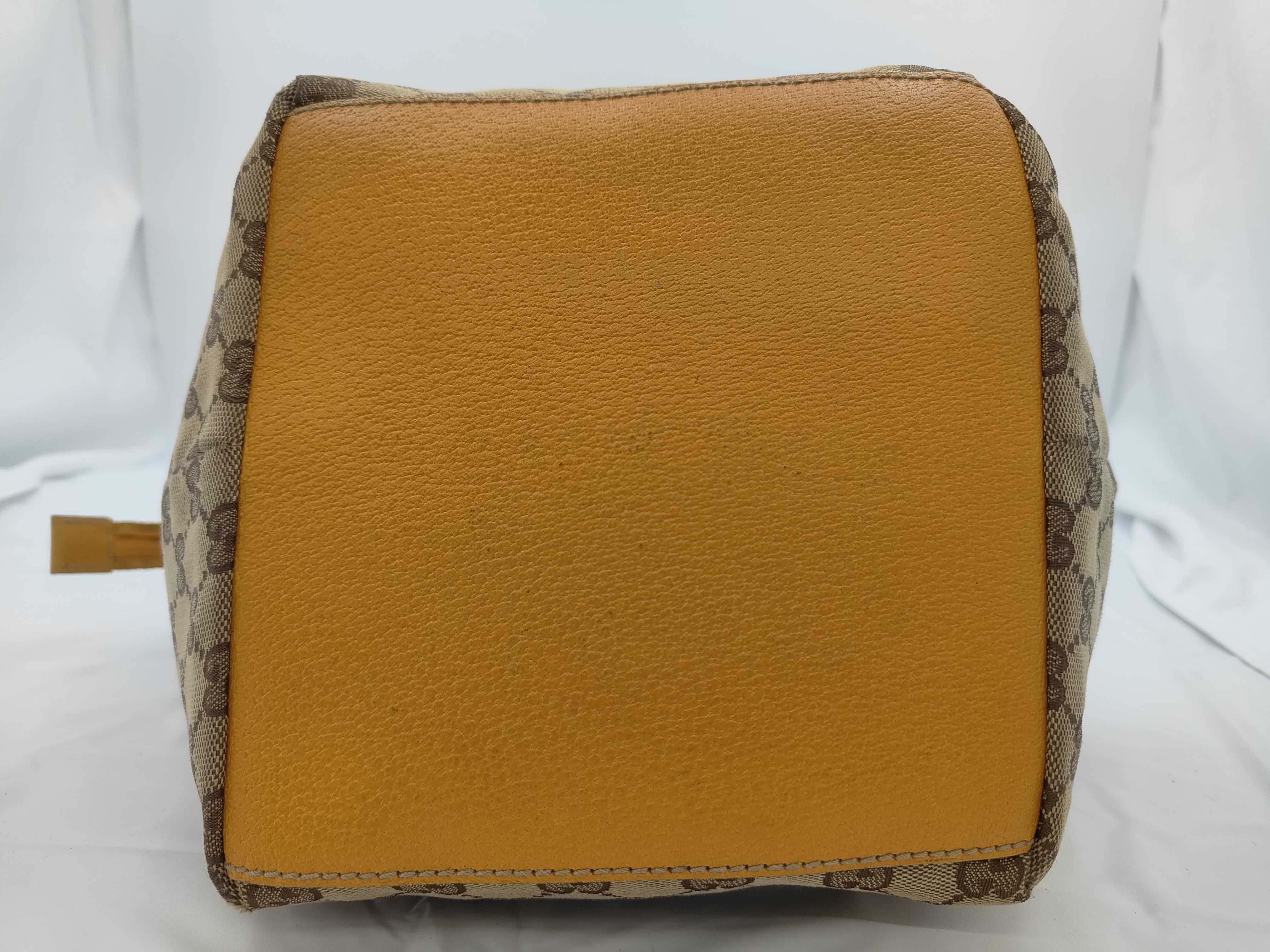 131228GG Canvas Handbag Leather Orange Handbag — view 7