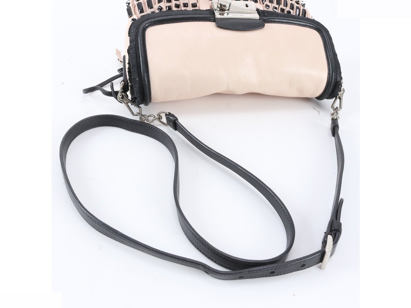 Beaded embroidered leather shoulder bag, crossbody bag. — view 2