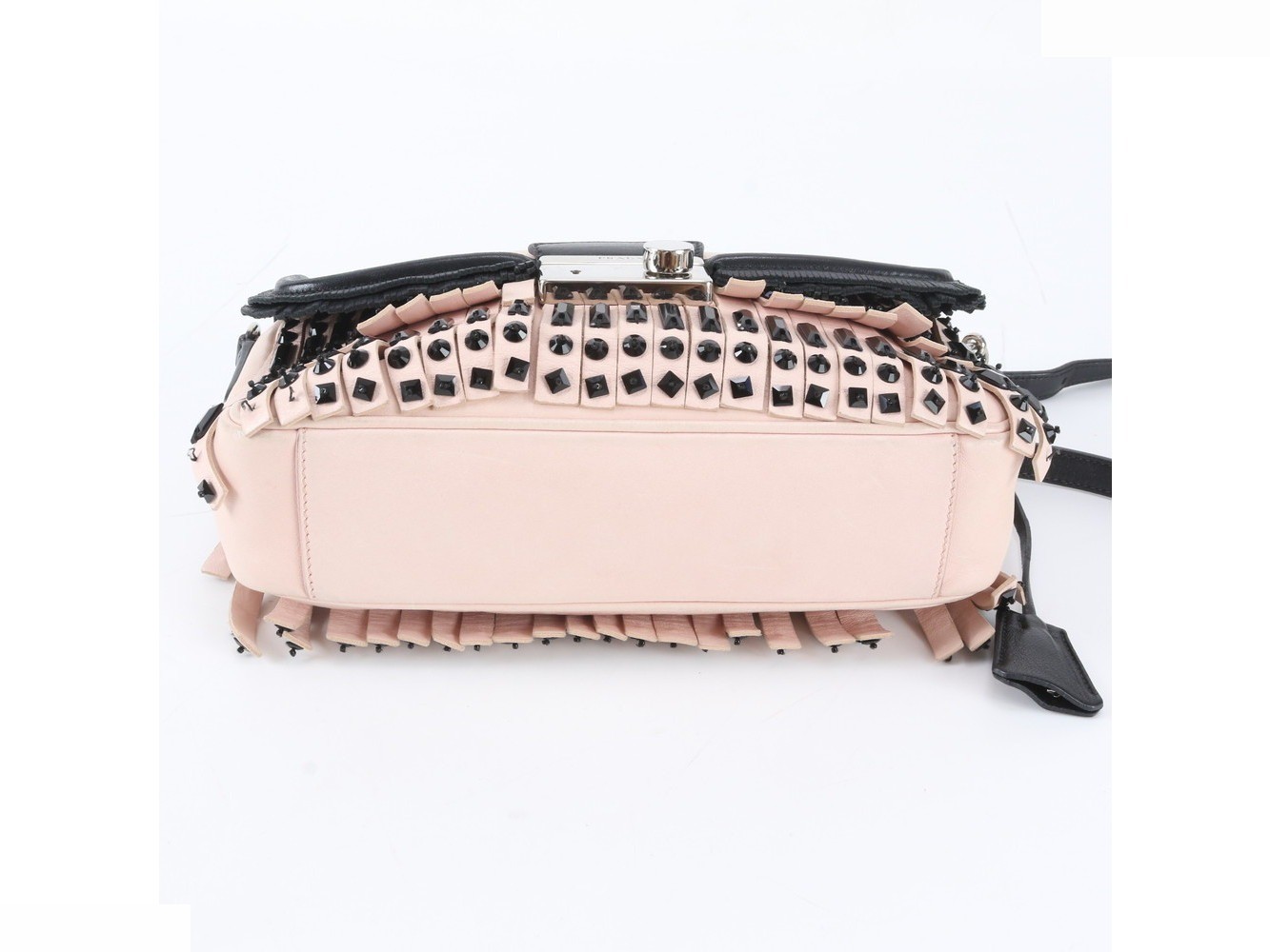 Beaded embroidered leather shoulder bag, crossbody bag. — view 5
