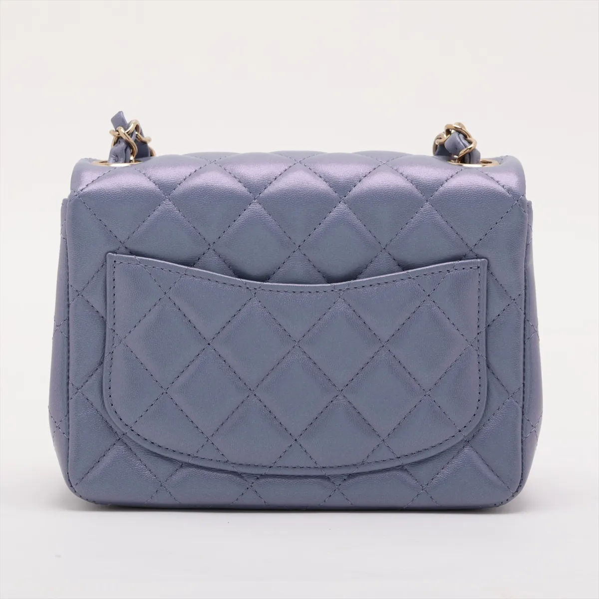 [Individually packaged] Chanel Mini Matelassé 17 Lambskin Single Flap Single Chain Bag, Purple, Gold Hardware, JC5JKN16, Random Plate, A35200 — view 2