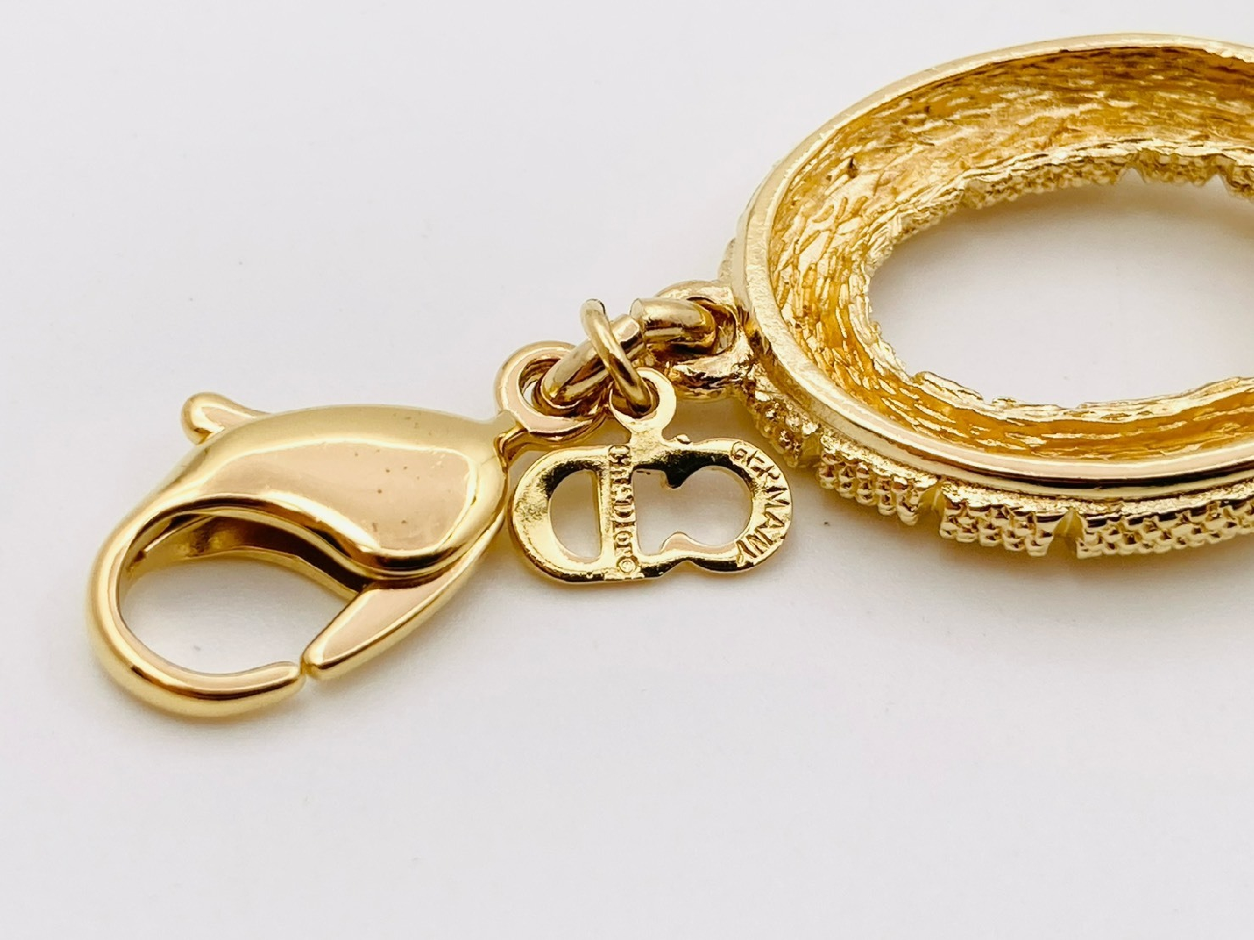Oval Circle Bracelet, Gold Bracelet/Bangle — view 3