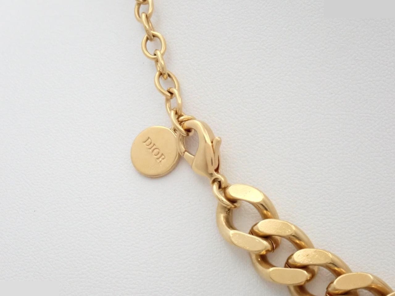 Choker/Necklace, CD Logo, Spike Design, Gold, Approx. 40cm in Length — view 2