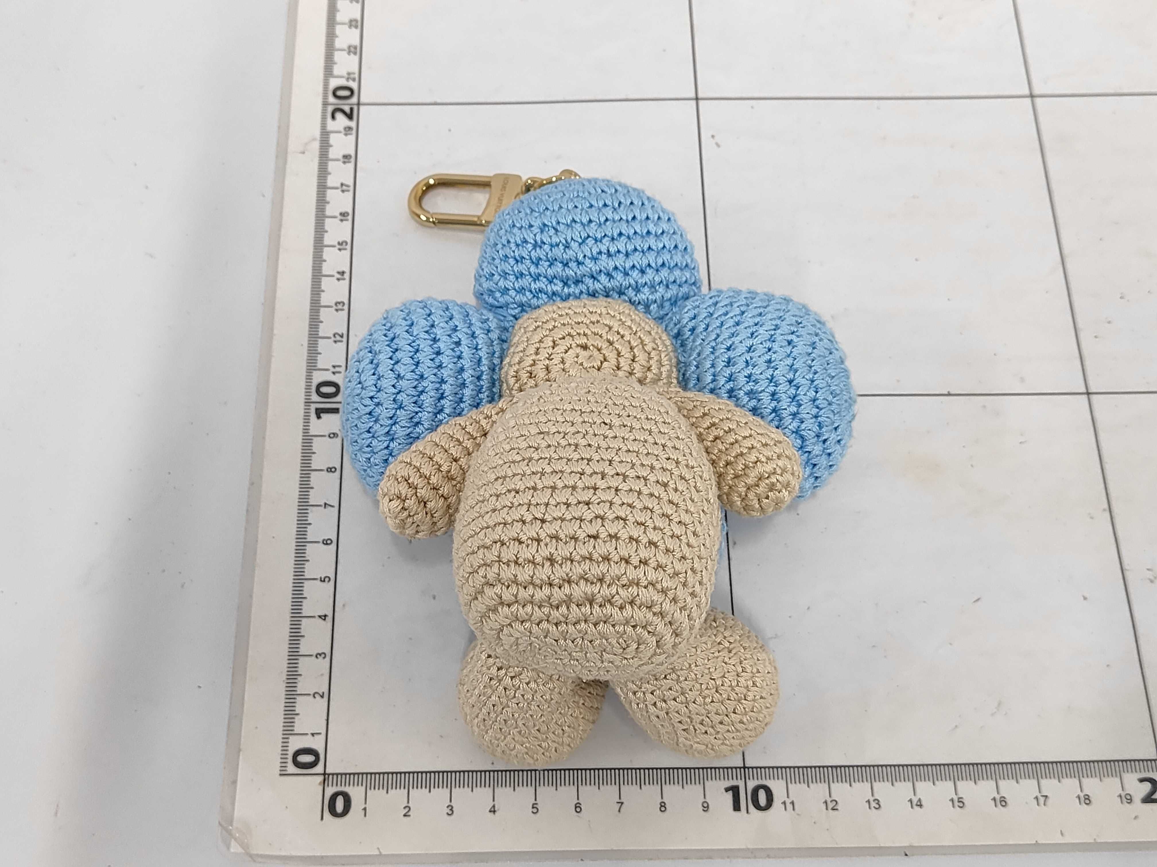 Bag Charm - Vivienne Crochet Blue M02582 Charm — view 2