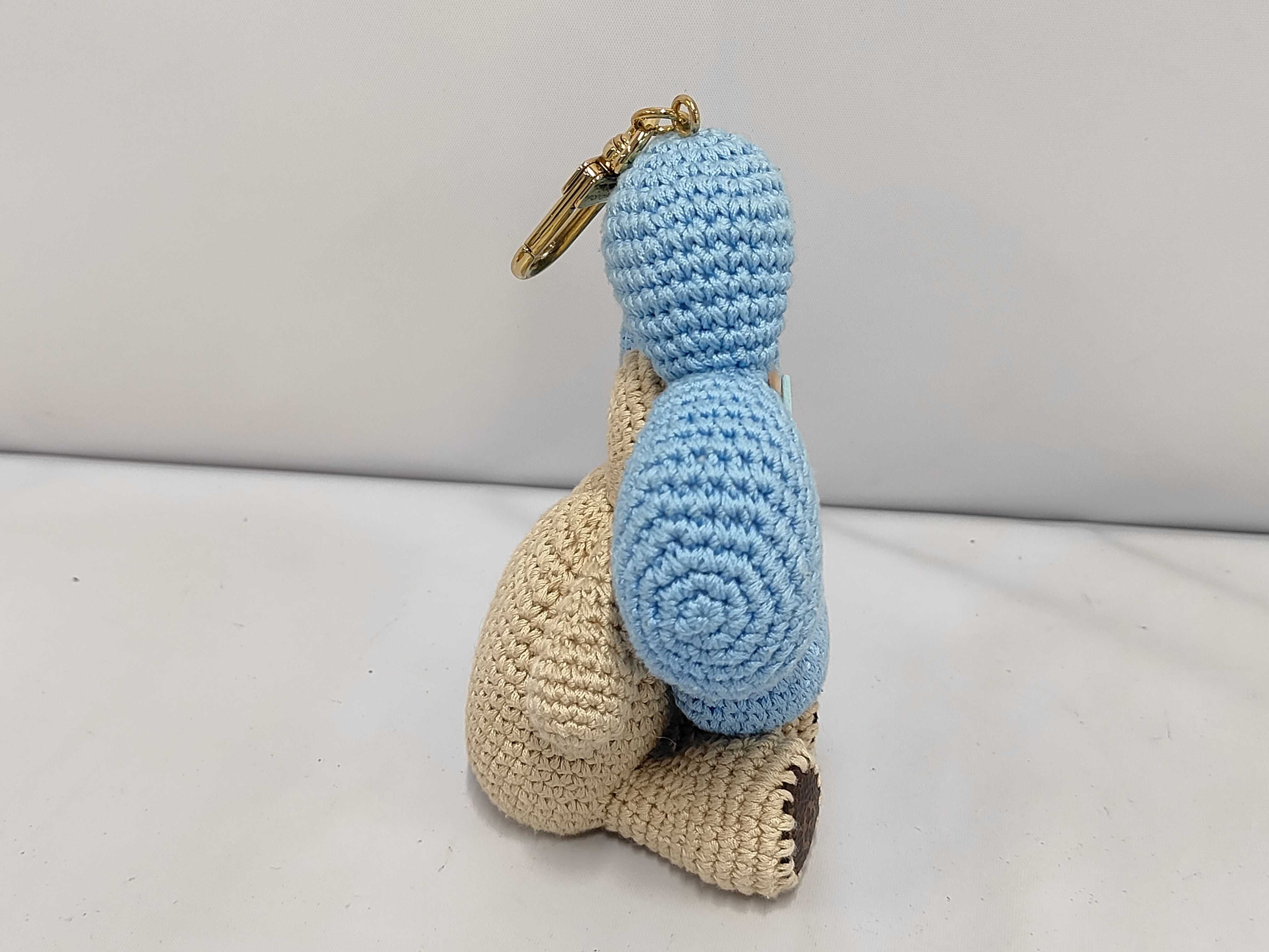 Bag Charm - Vivienne Crochet Blue M02582 Charm — view 3