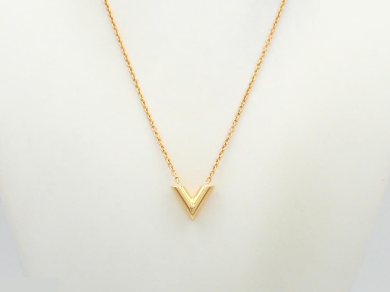 Necklace Essential V Gold — view 3