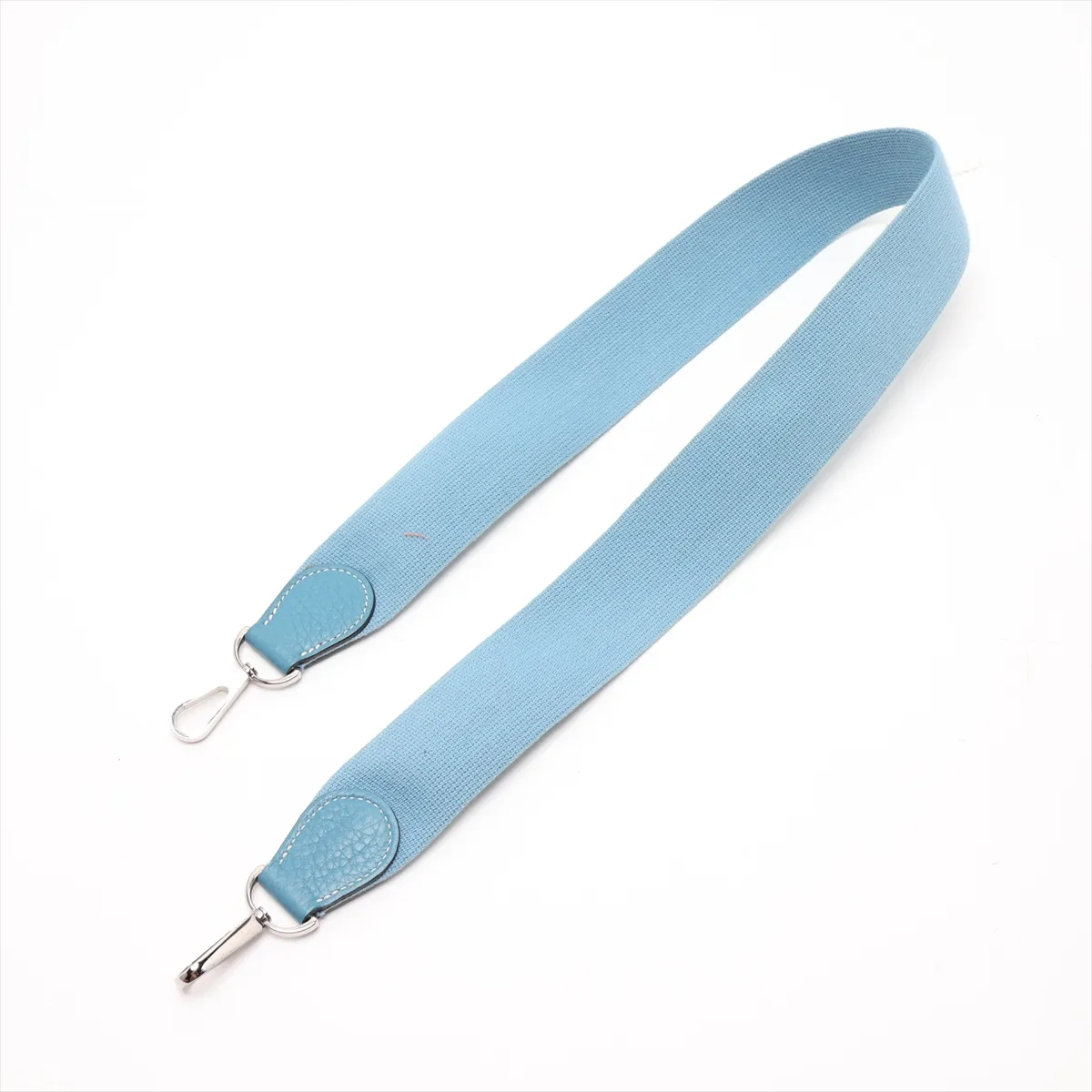 Evelyne 1 29 PM Taurillon Clemence Blue Jean Silver Hardware H:2004 — view 5