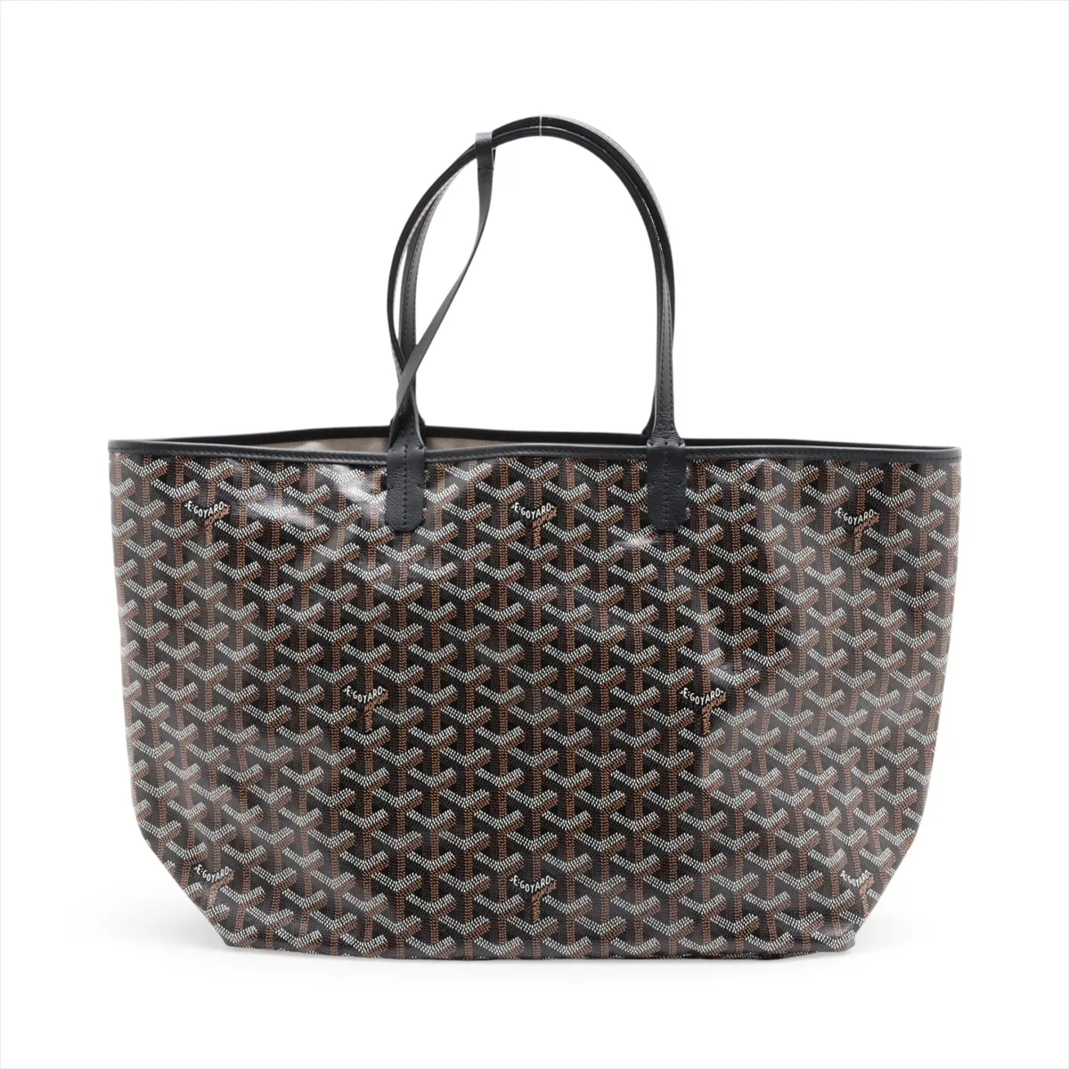 Saint Louis PM PVC x Leather Tote Bag, Black — view 2