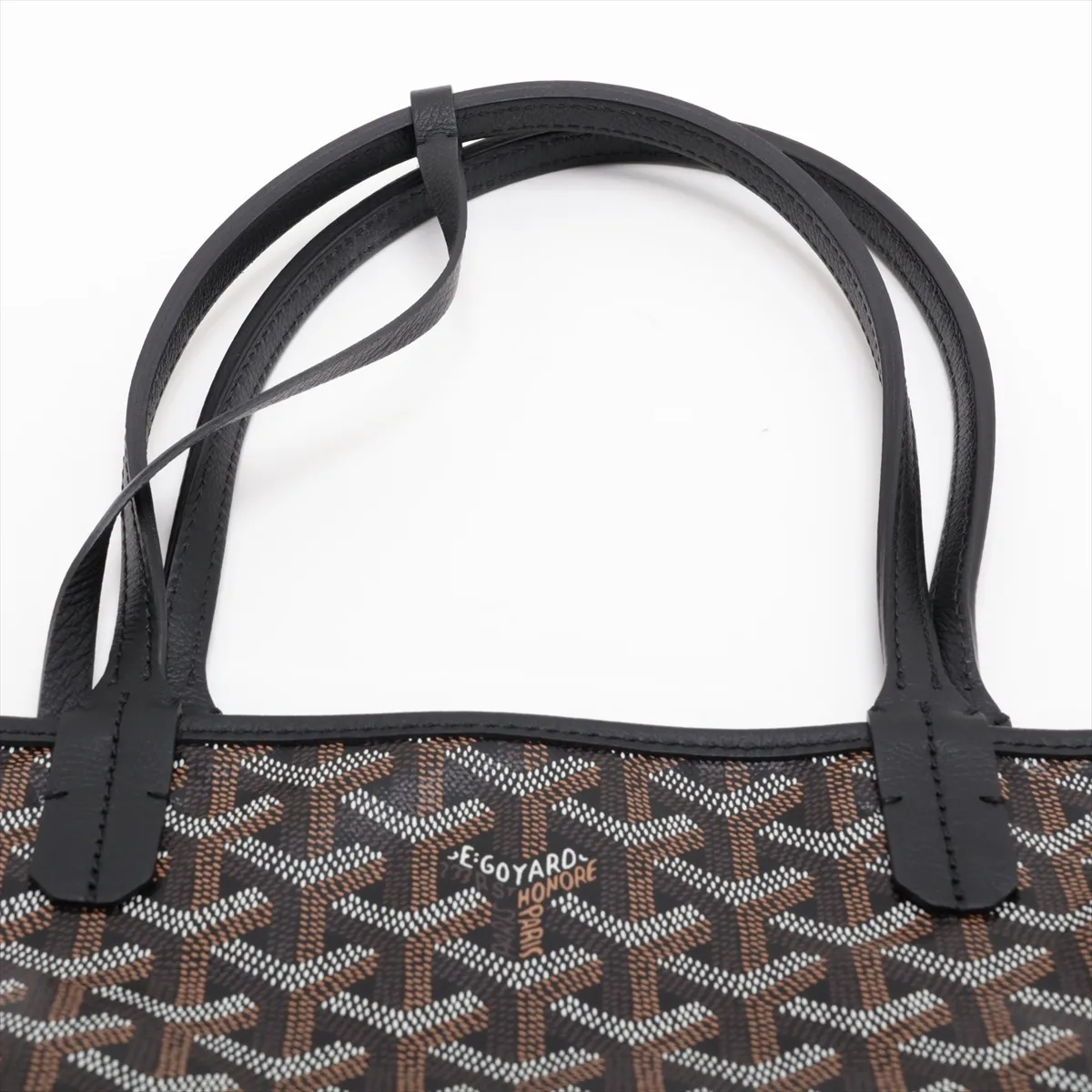 Saint Louis PM PVC x Leather Tote Bag, Black — view 6